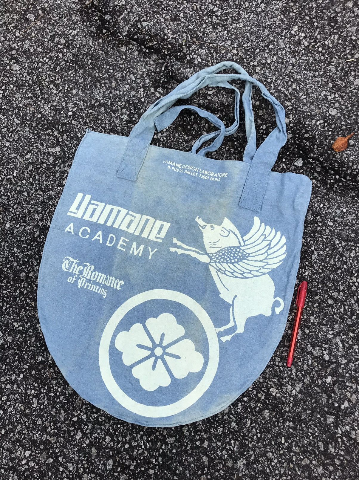 Evisu Vintage YAMANE Academy Full Printed Tote Bag Size ONE SIZE - 8 Thumbnail