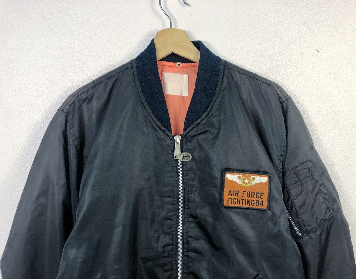 Vintage Rare Vintage Air Force Fighting 84 Bomber Jacket Size US L / EU 52-54 / 3 - 2 Thumbnail