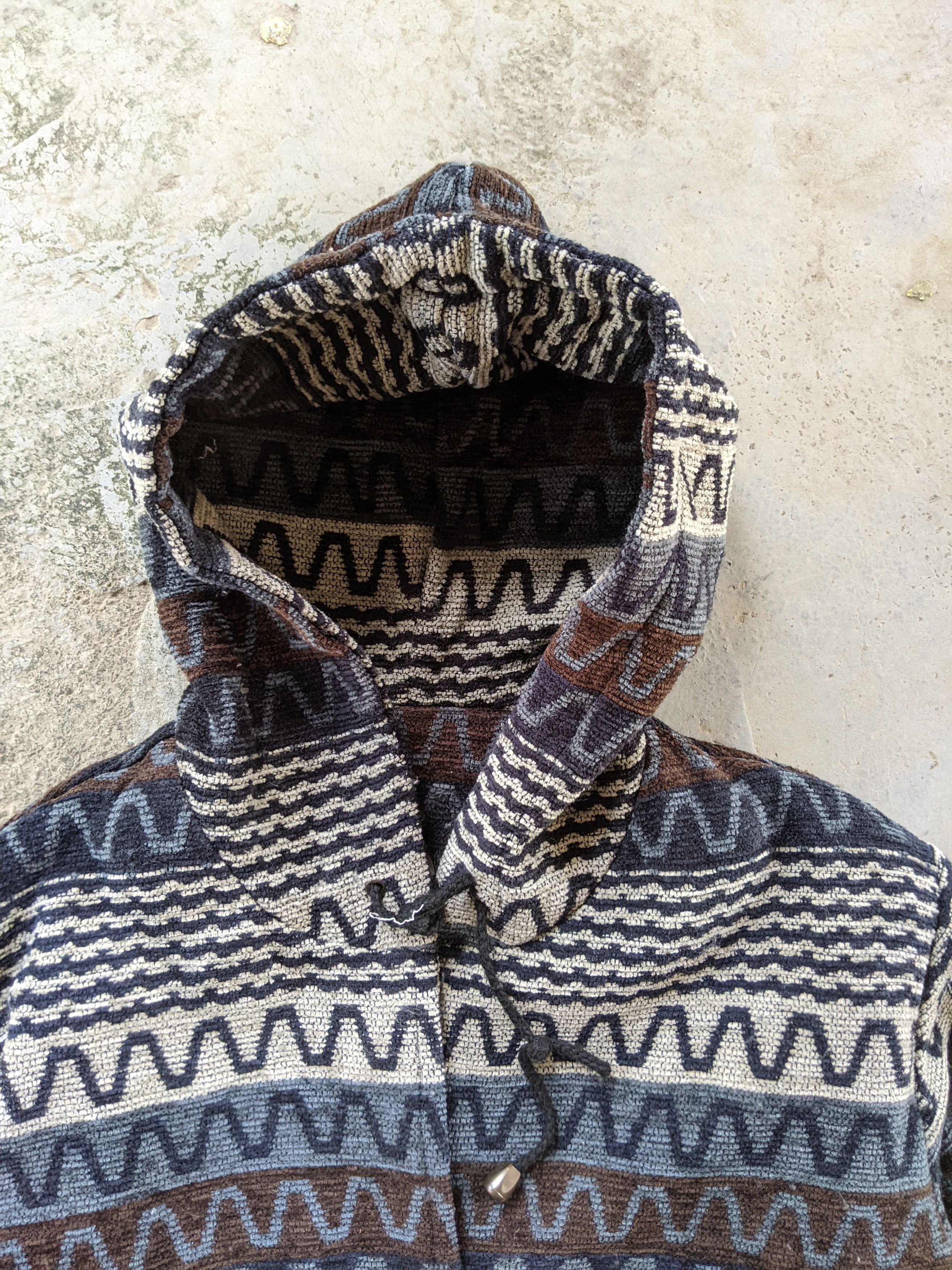 Tribal Streetwear Vintage Abstract Knit Sweater Hoodie Size US L / EU 52-54 / 3 - 4 Thumbnail