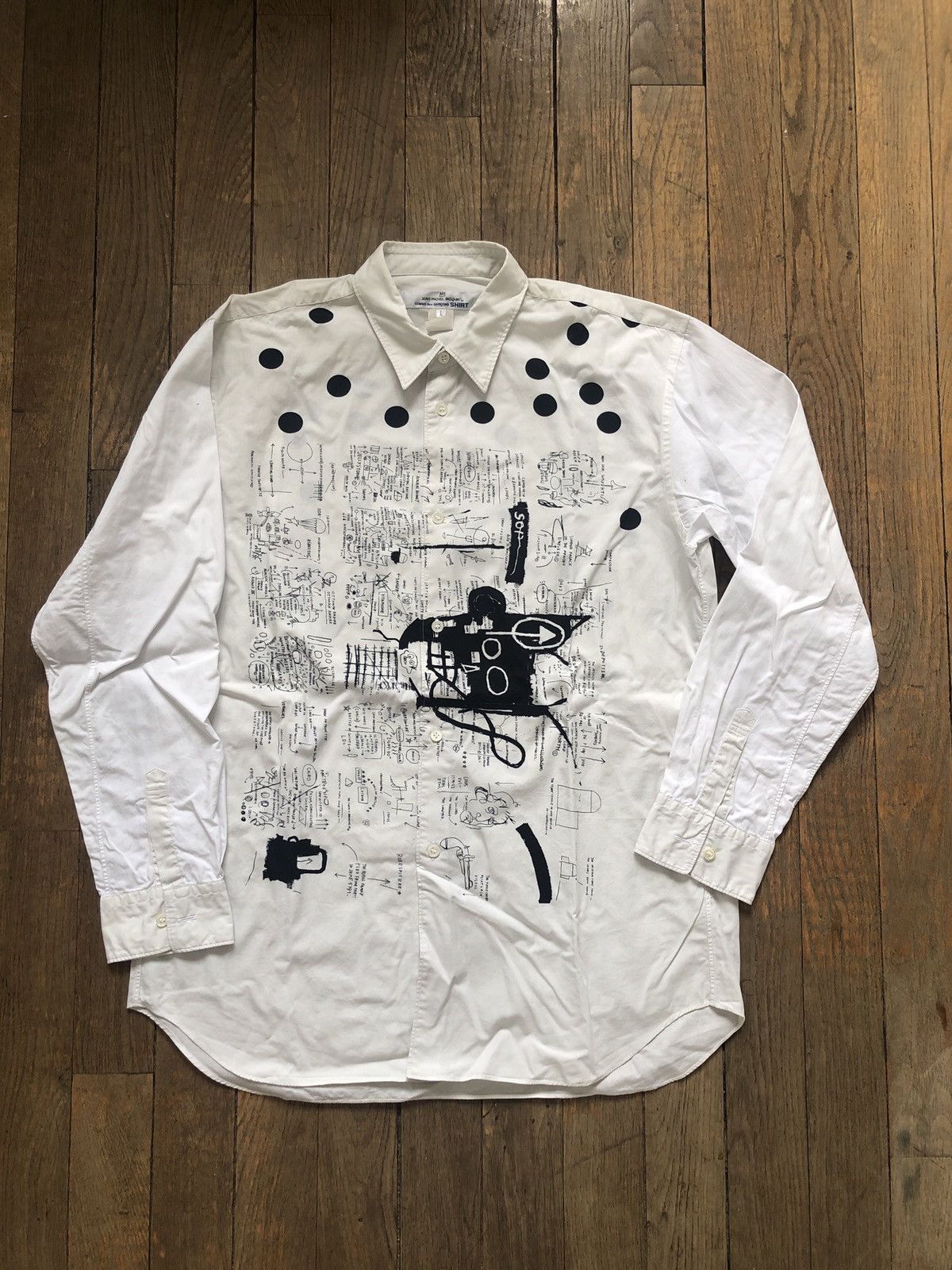 Comme des Garcons CDG shirt X Basquiat | Grailed