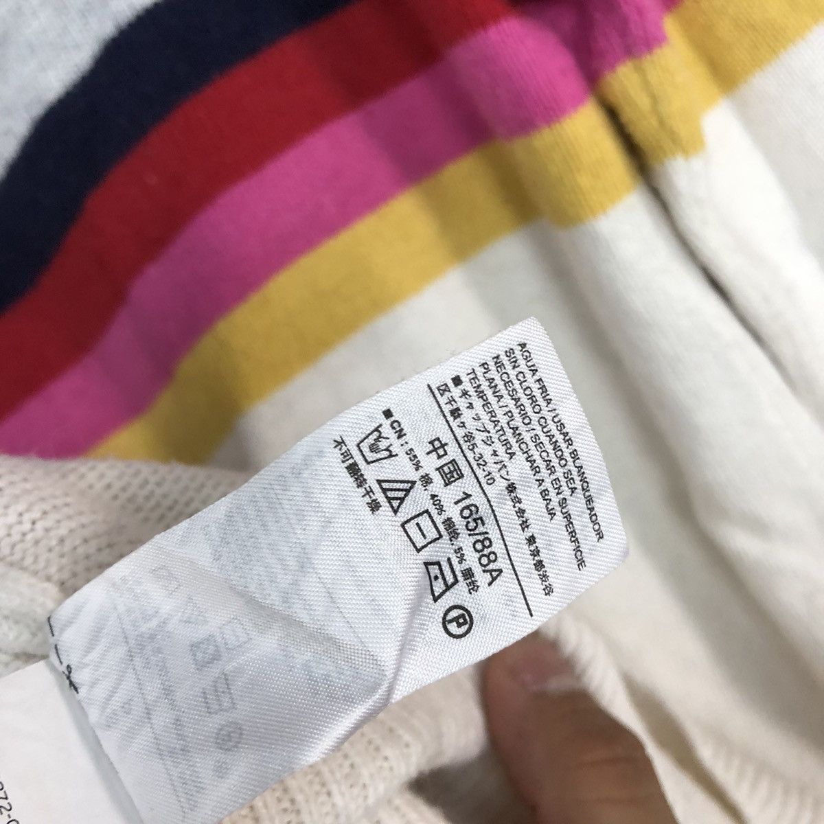 Gap GAP White Knitwear rainbow sweatshirt #c748 Size US S / EU 44-46 / 1 - 11 Thumbnail