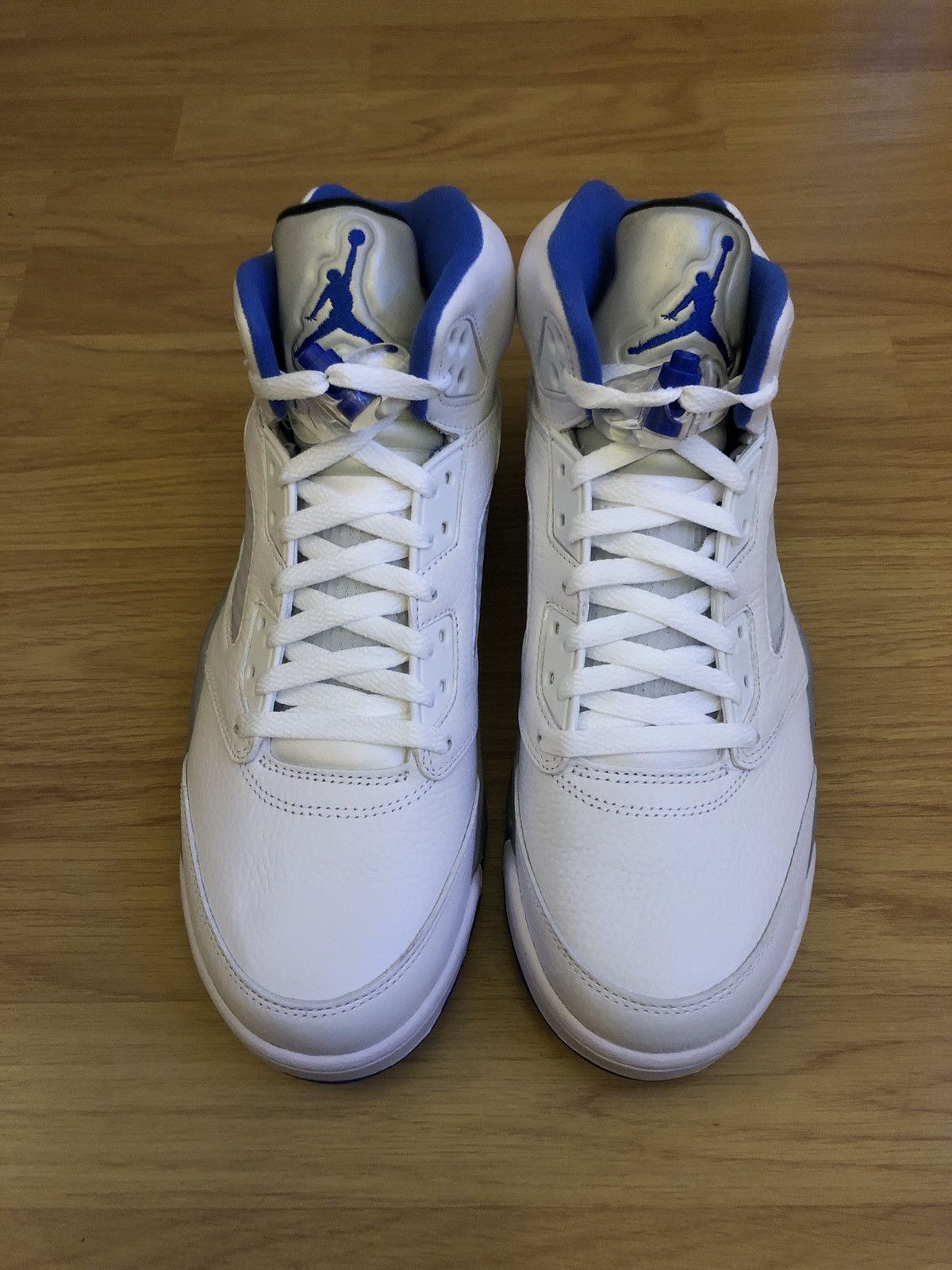 Jordan Brand Air Jordan 5 white / hyper royal Size US 11 / EU 44 - 3 Thumbnail