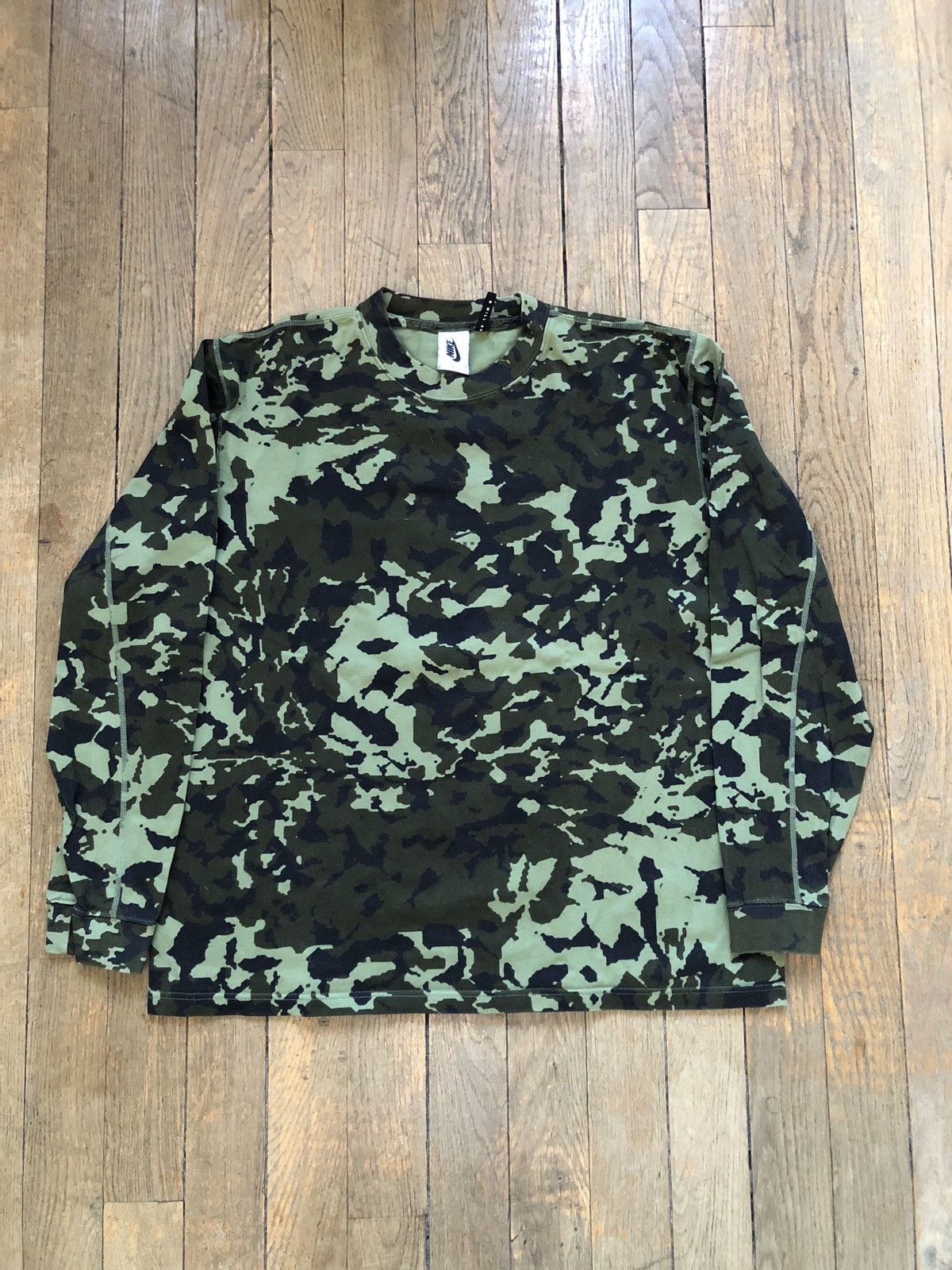 image of 1017 Alyx 9Sm x Alyx Nike X Alyx Long sleeve in Camo, Men's (Size Large)