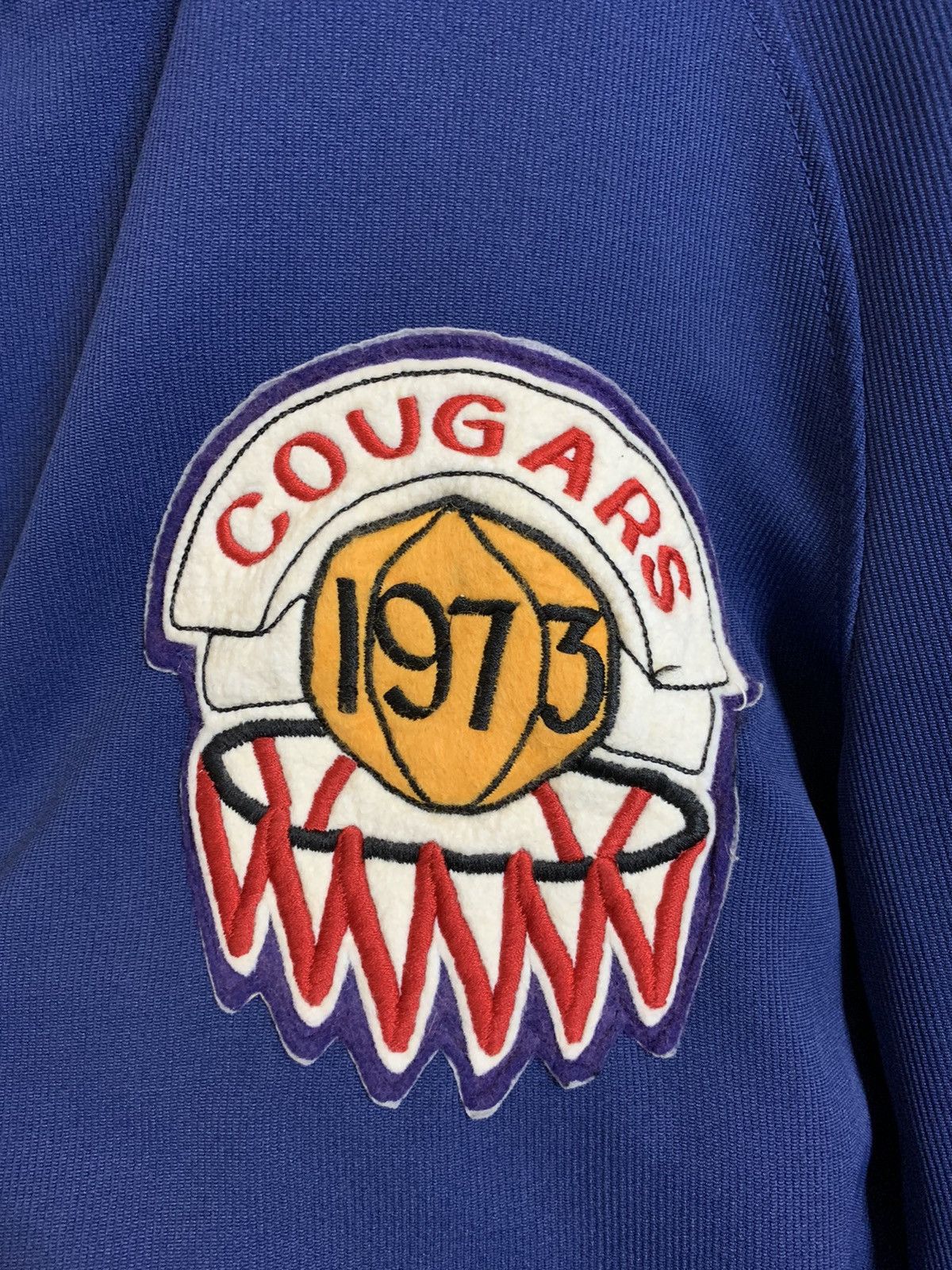 Vintage Vintage 1973 Cougars Basketball Varsity Jacket Size US XL / EU 56 / 4 - 3 Thumbnail