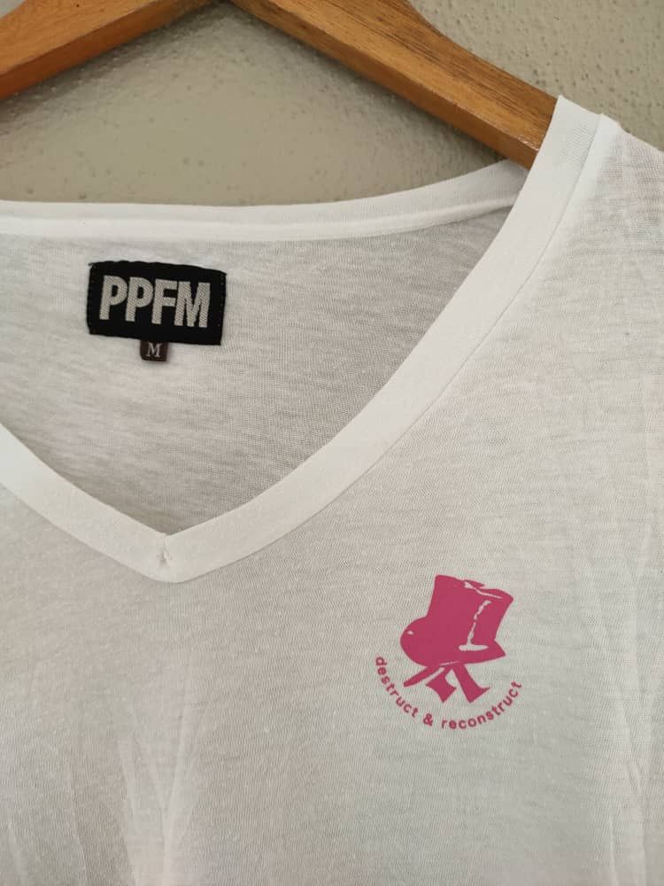 Japanese Brand PPFM Destruct & Reconstruct V neck T Size US M / EU 48-50 / 2 - 2 Thumbnail