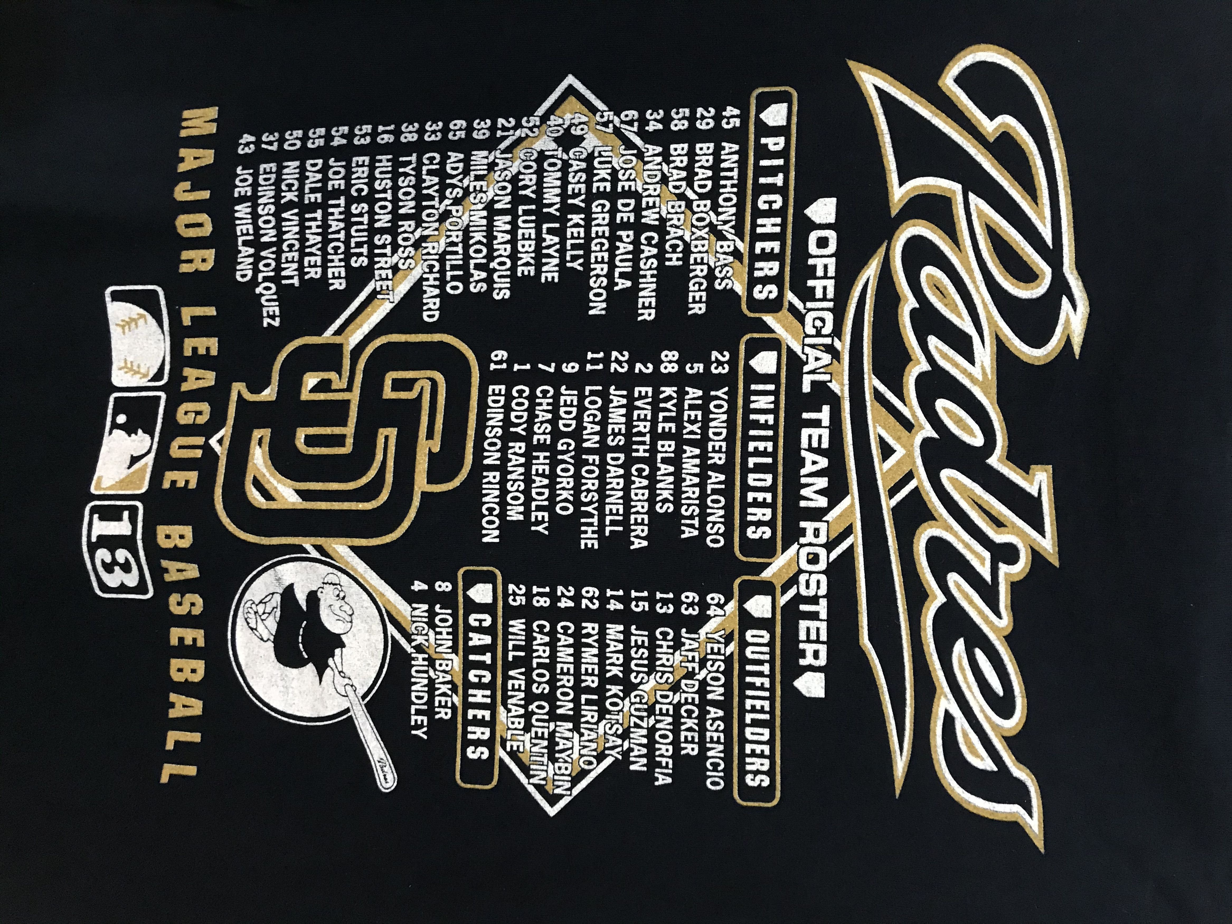 Alstyle San Diego Padres T-Shirt Size US XXL / EU 58 / 5 - 5 Thumbnail