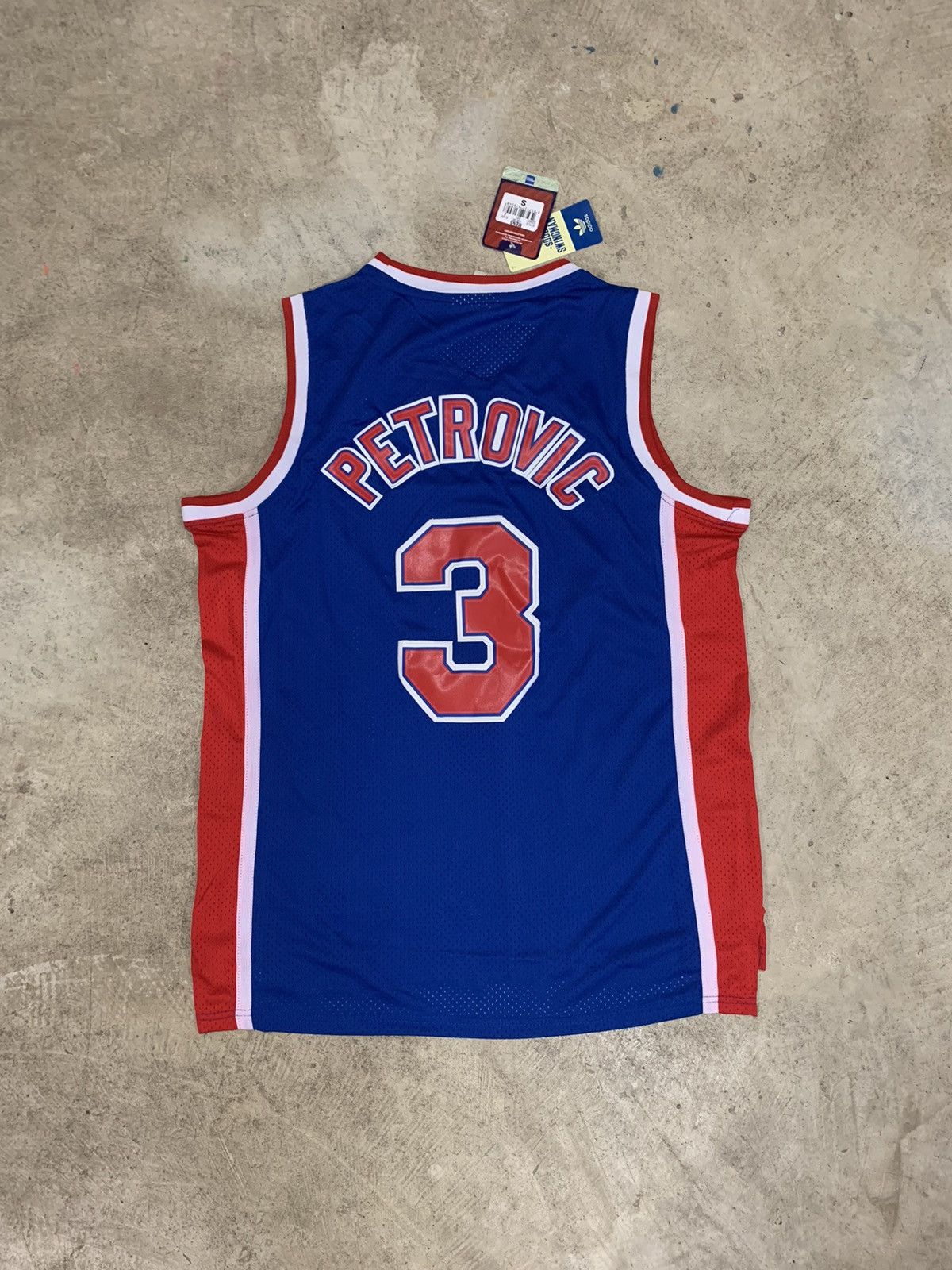 NBA × Vintage Vintage 90's RARE Drazen Petrovic New Jersey Nets Swingman Size US S / EU 44-46 / 1 - 6 Thumbnail