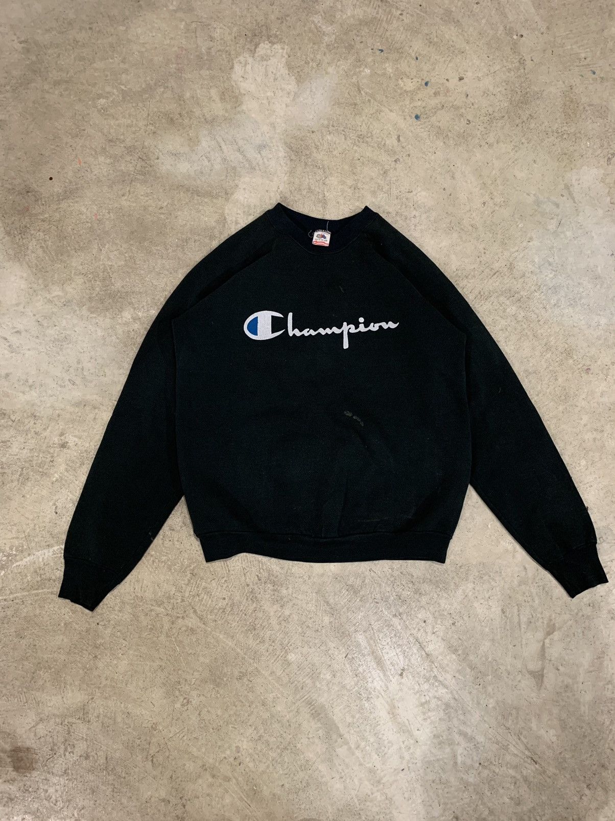 Champion × Vintage Vintage 90's Champion Fruit of the Loom Crewneck Size US XL / EU 56 / 4 - 1 Thumbnail