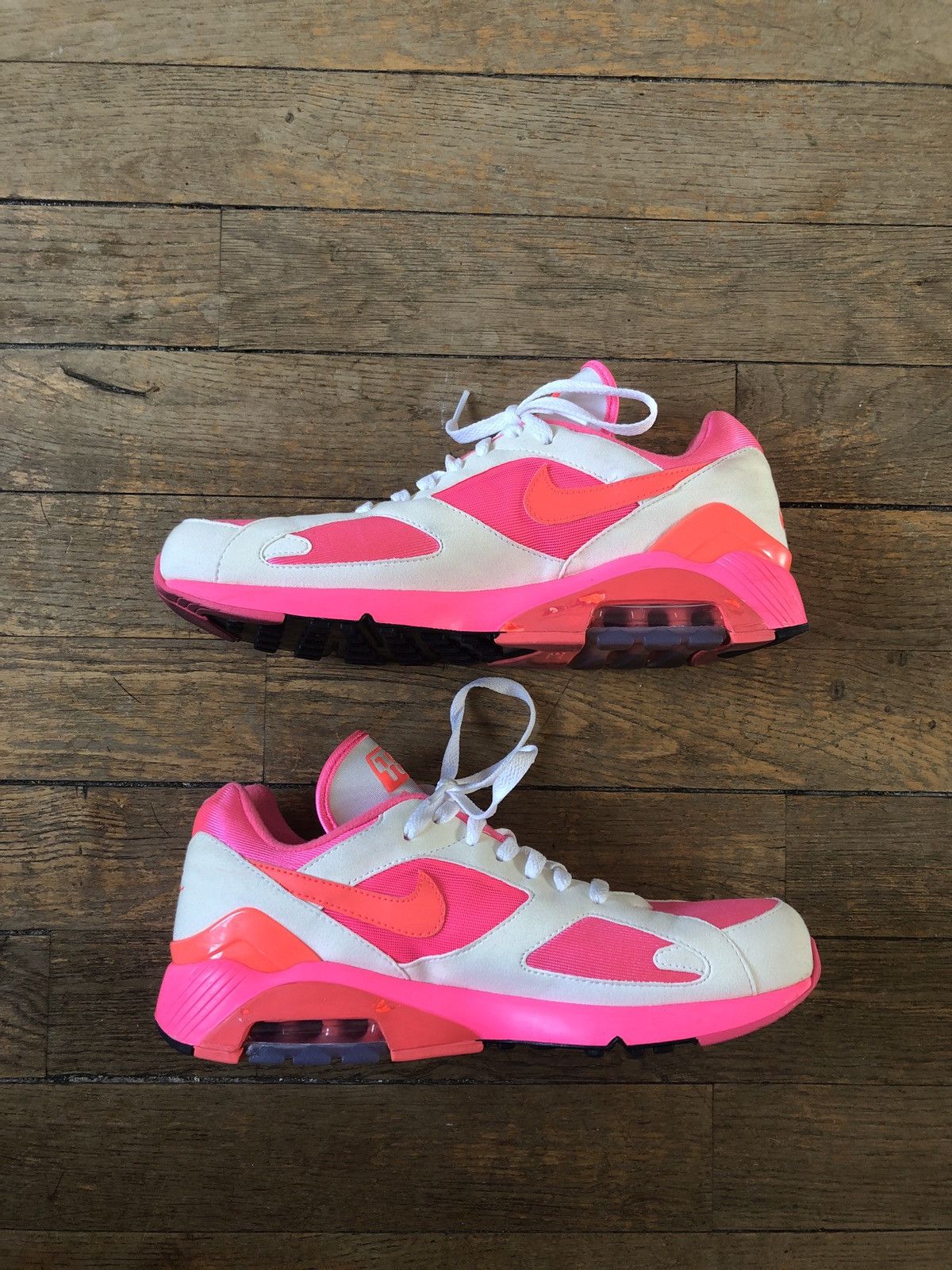 Comme des Garcons Comme des Garcons x Air Max 180 White Pink 2018 Size US 10.5 / EU 43-44 - 2 Thumbnail