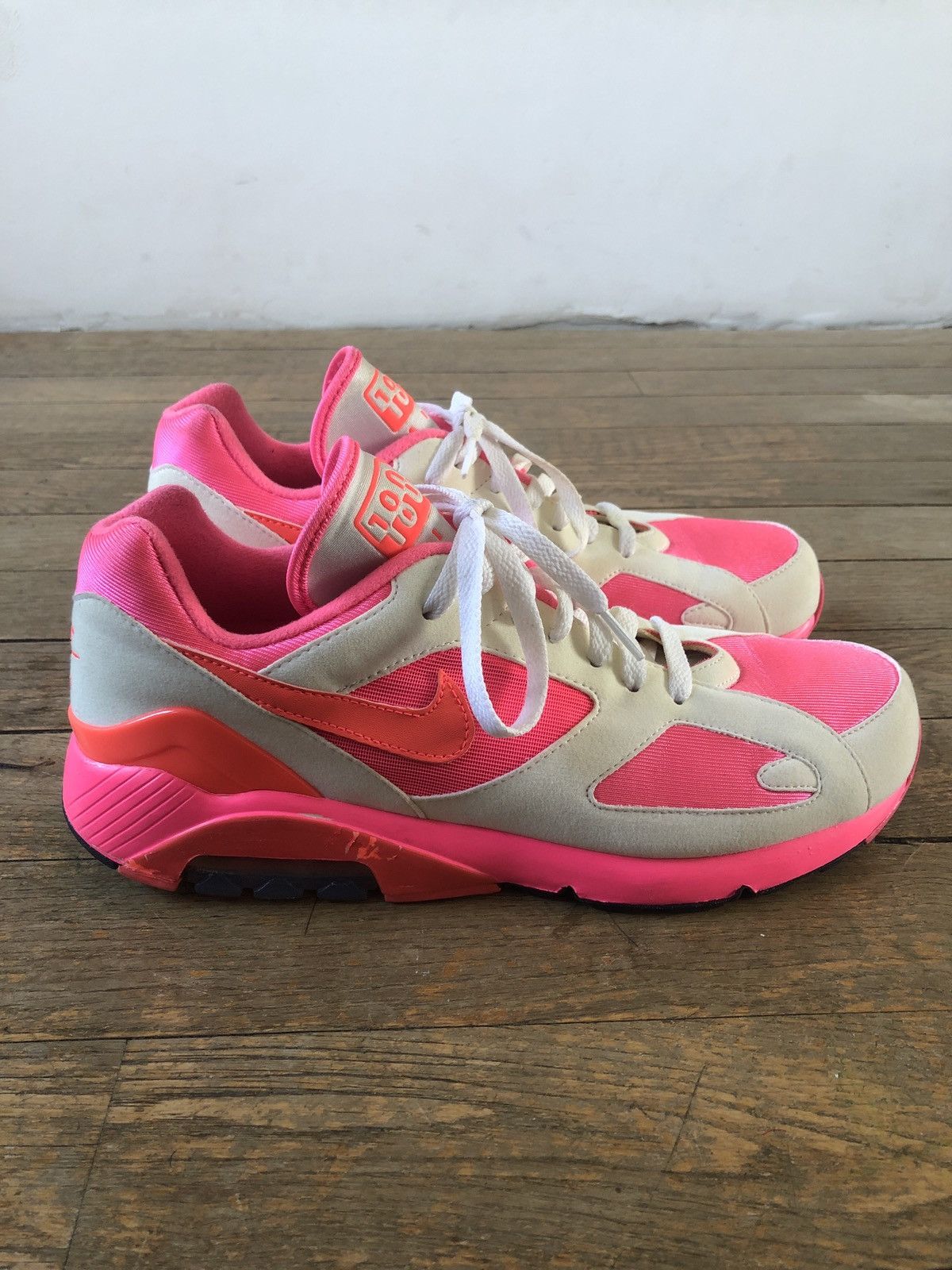 Comme des Garcons Comme des Garcons x Air Max 180 White Pink 2018 Size US 10.5 / EU 43-44 - 9 Thumbnail