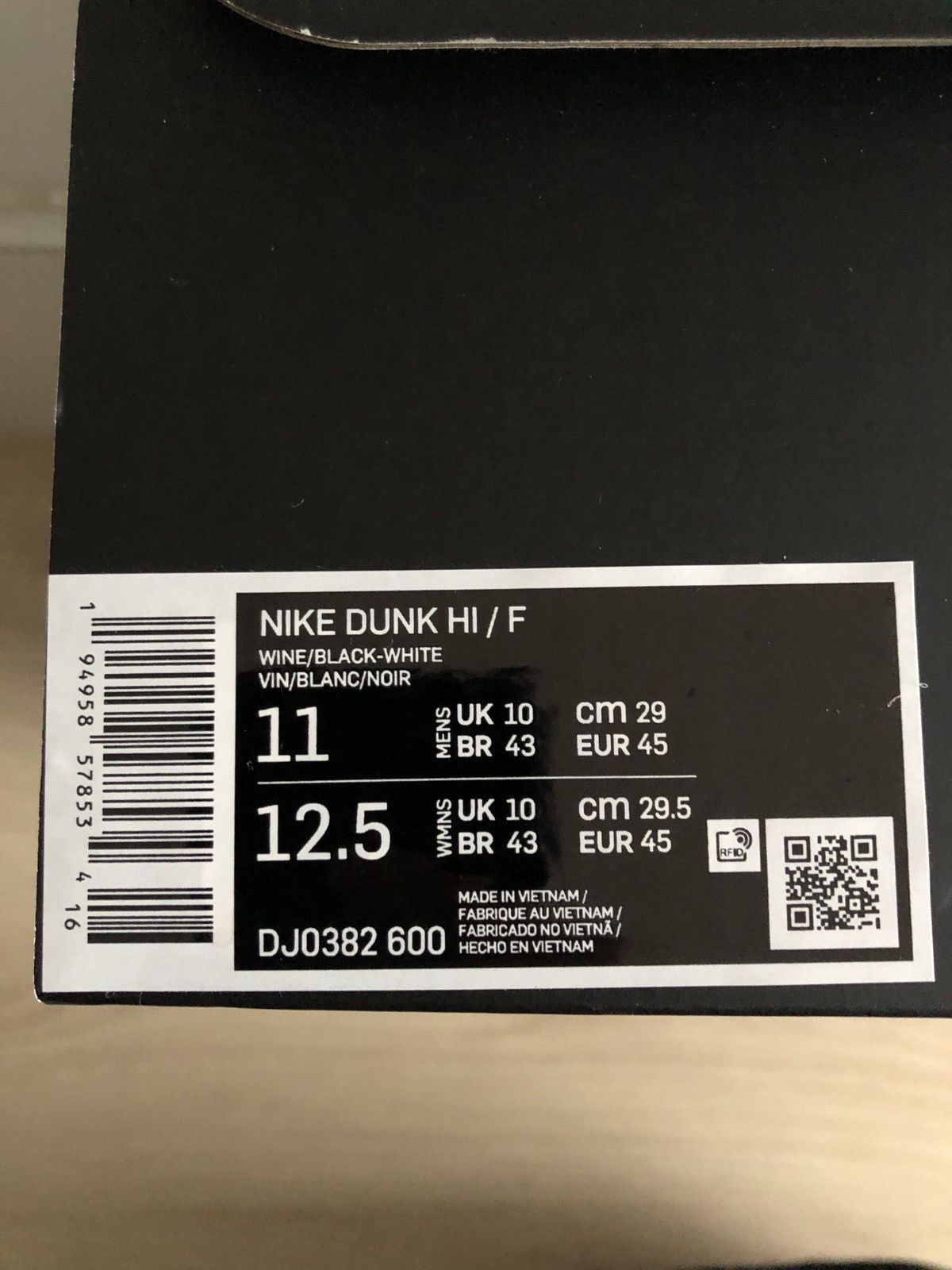 Fragment Design × Nike Nike dunk X Fragment Size US 11 / EU 44 - 7 Thumbnail