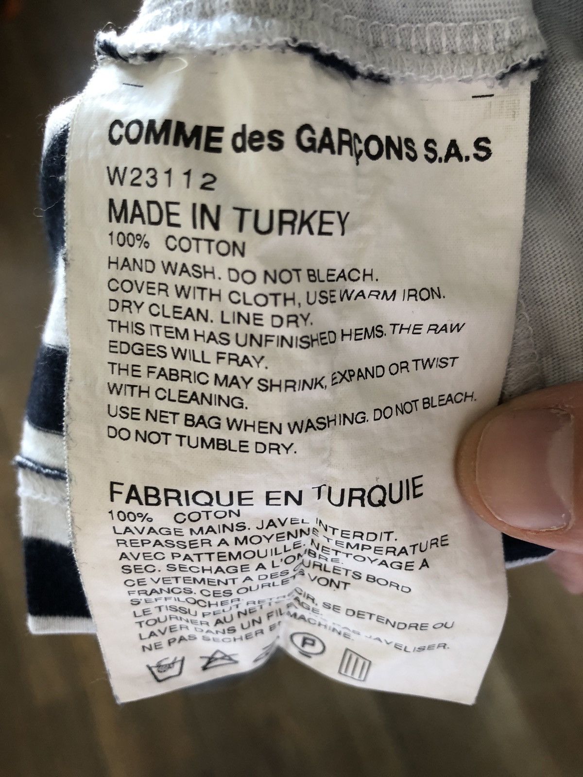 Comme des Garcons CDG shirt Striped LS Size US L / EU 52-54 / 3 - 4 Thumbnail