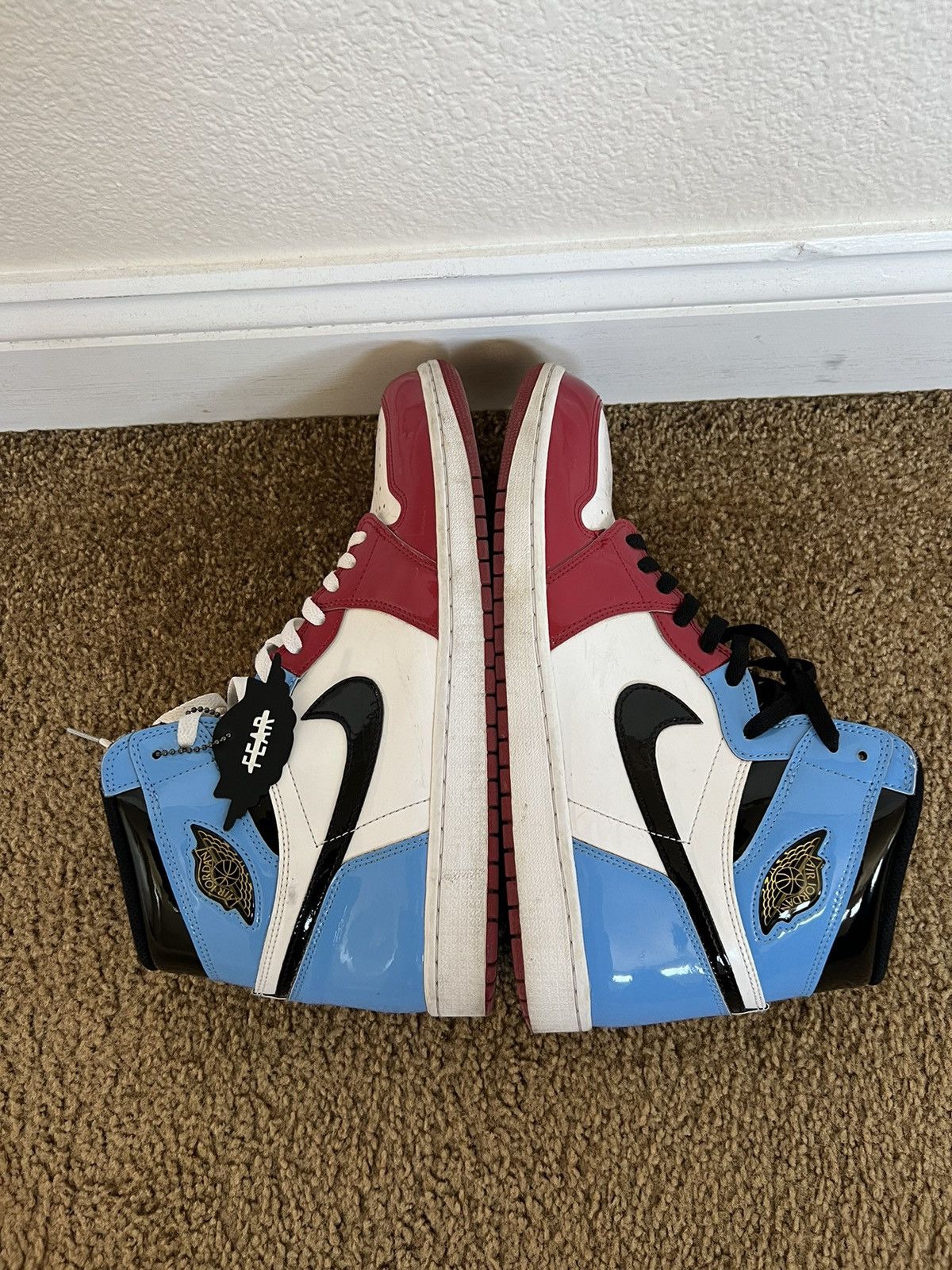 Air Jordan 1 “Fearless” UNC Blue and Chicago Red