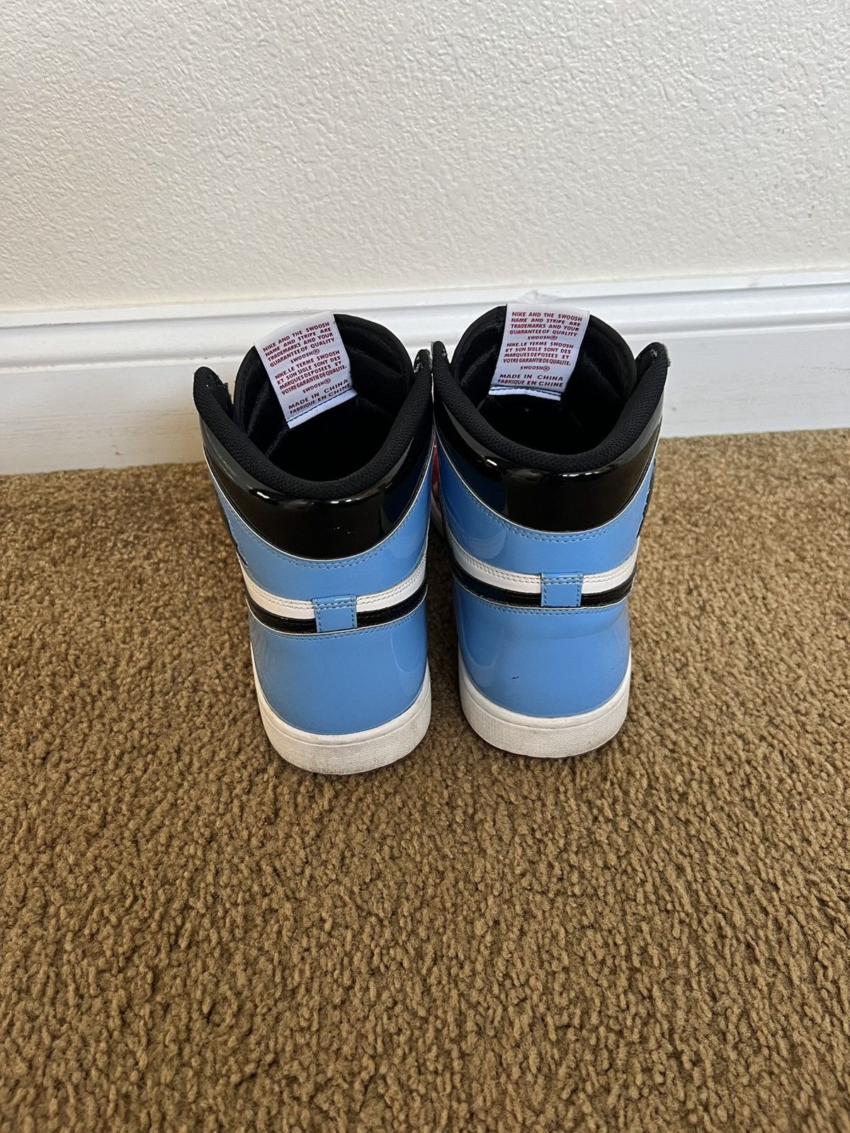 Air Jordan 1 “Fearless” UNC Blue and Chicago Red