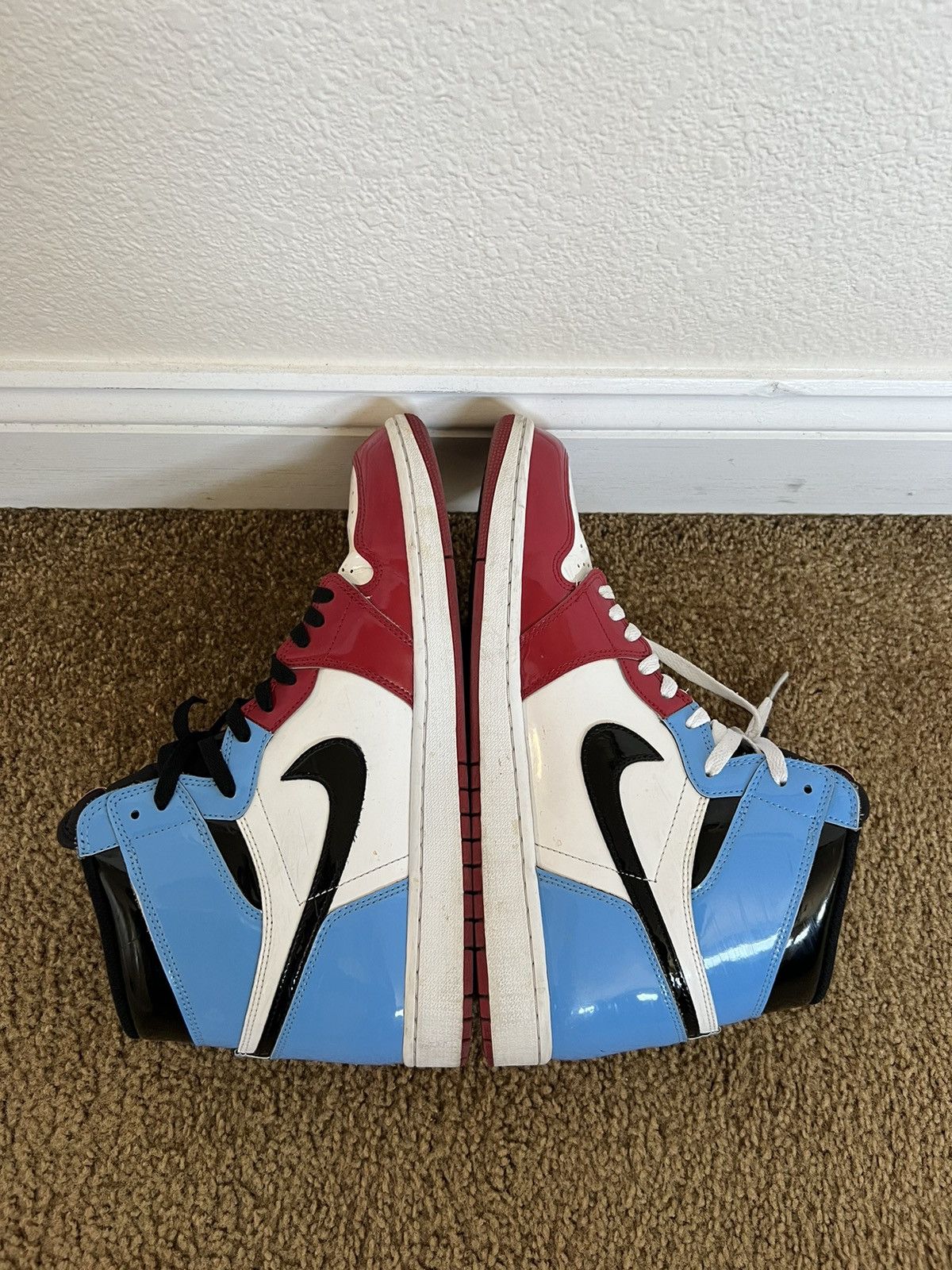 Air Jordan 1 “Fearless” UNC Blue and Chicago Red