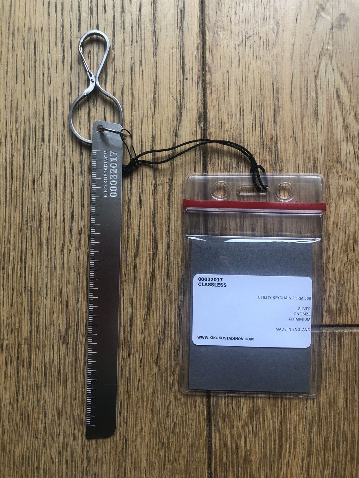 image of Kiko Kostadinov Keychain in Metallic, Men's