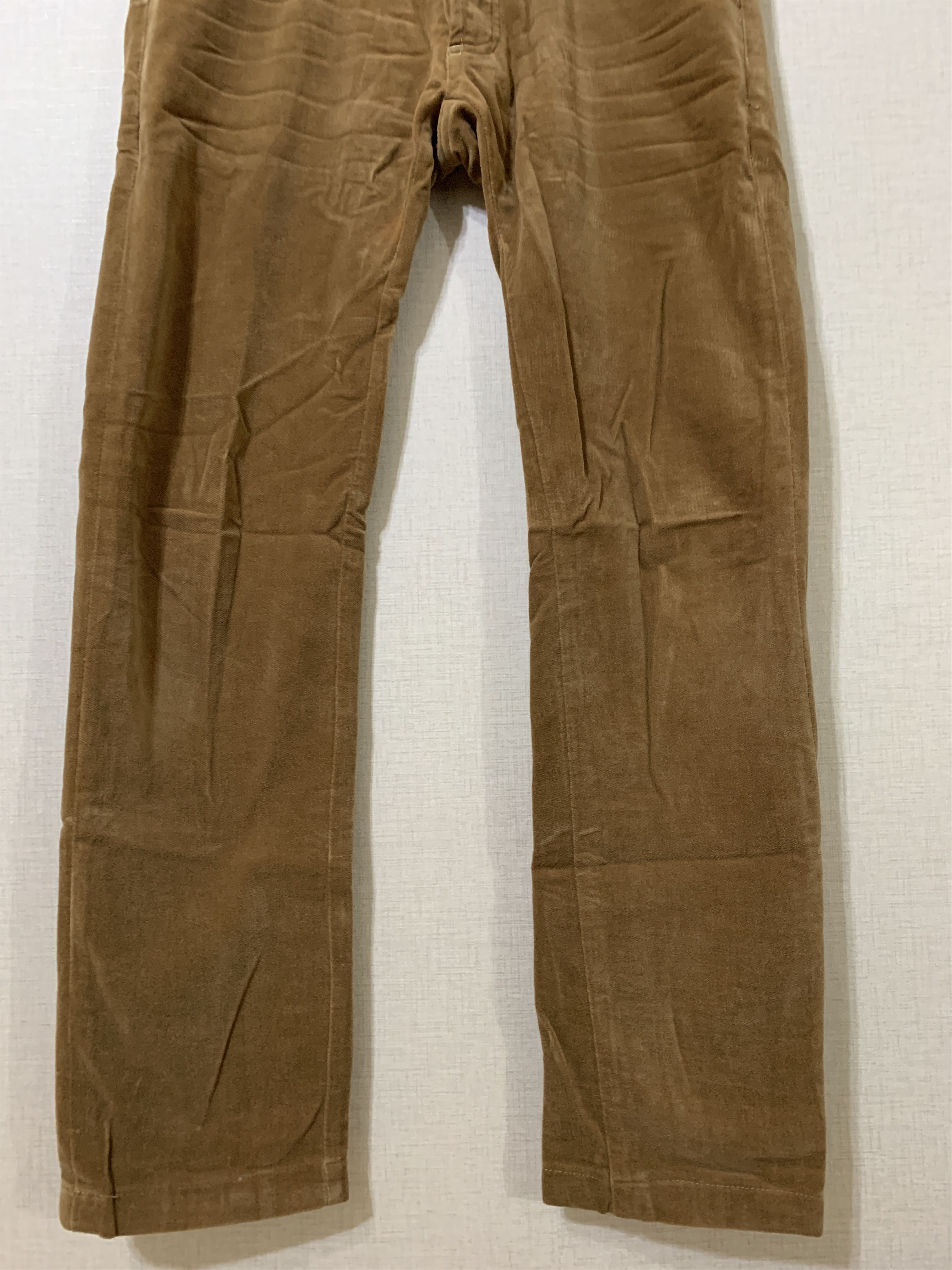 Dior 05FW Collection Gold Brown Velour Flare Jean Size US 28 / EU 44 - 4 Thumbnail
