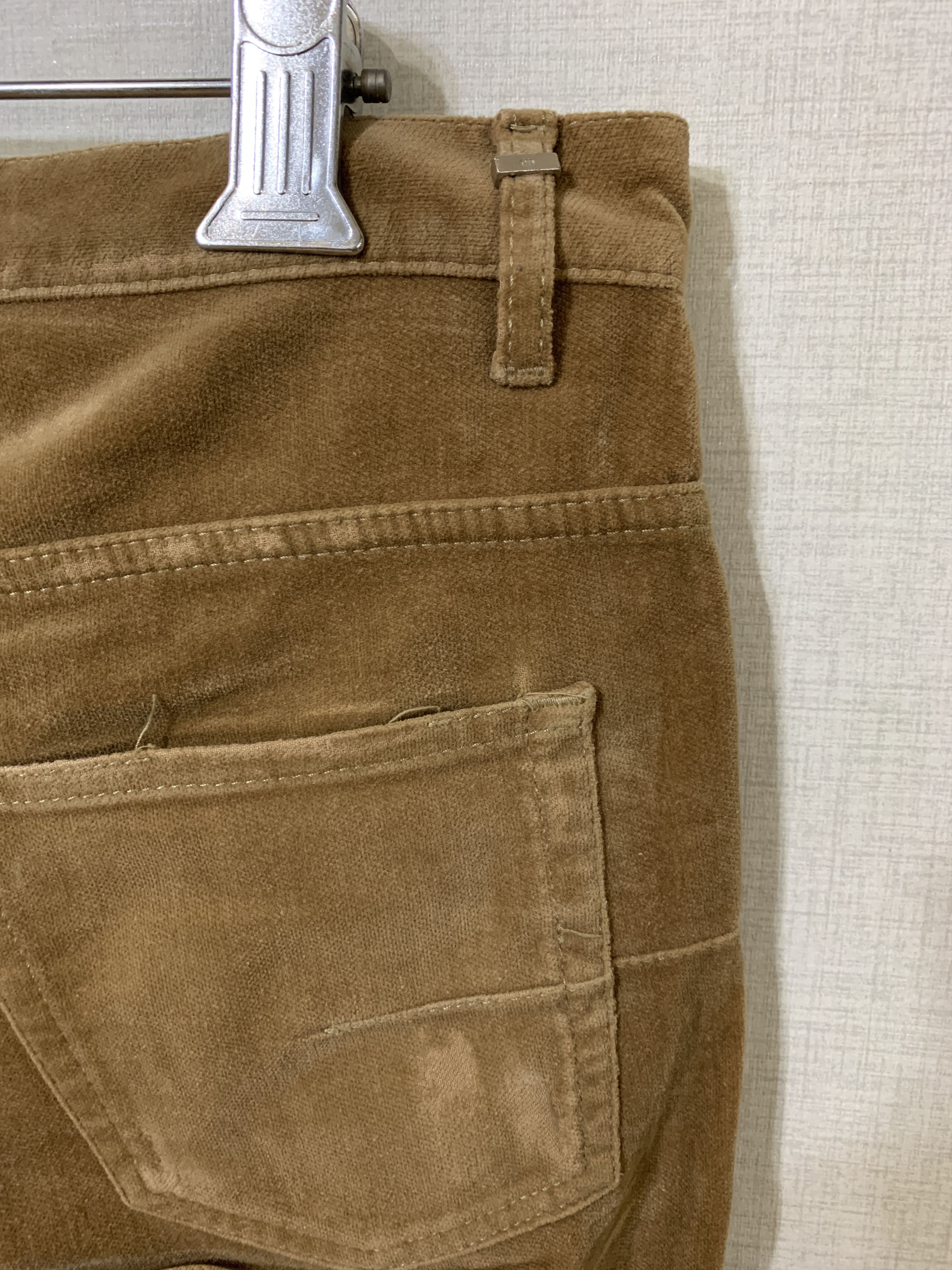Dior 05FW Collection Gold Brown Velour Flare Jean Size US 28 / EU 44 - 8 Thumbnail