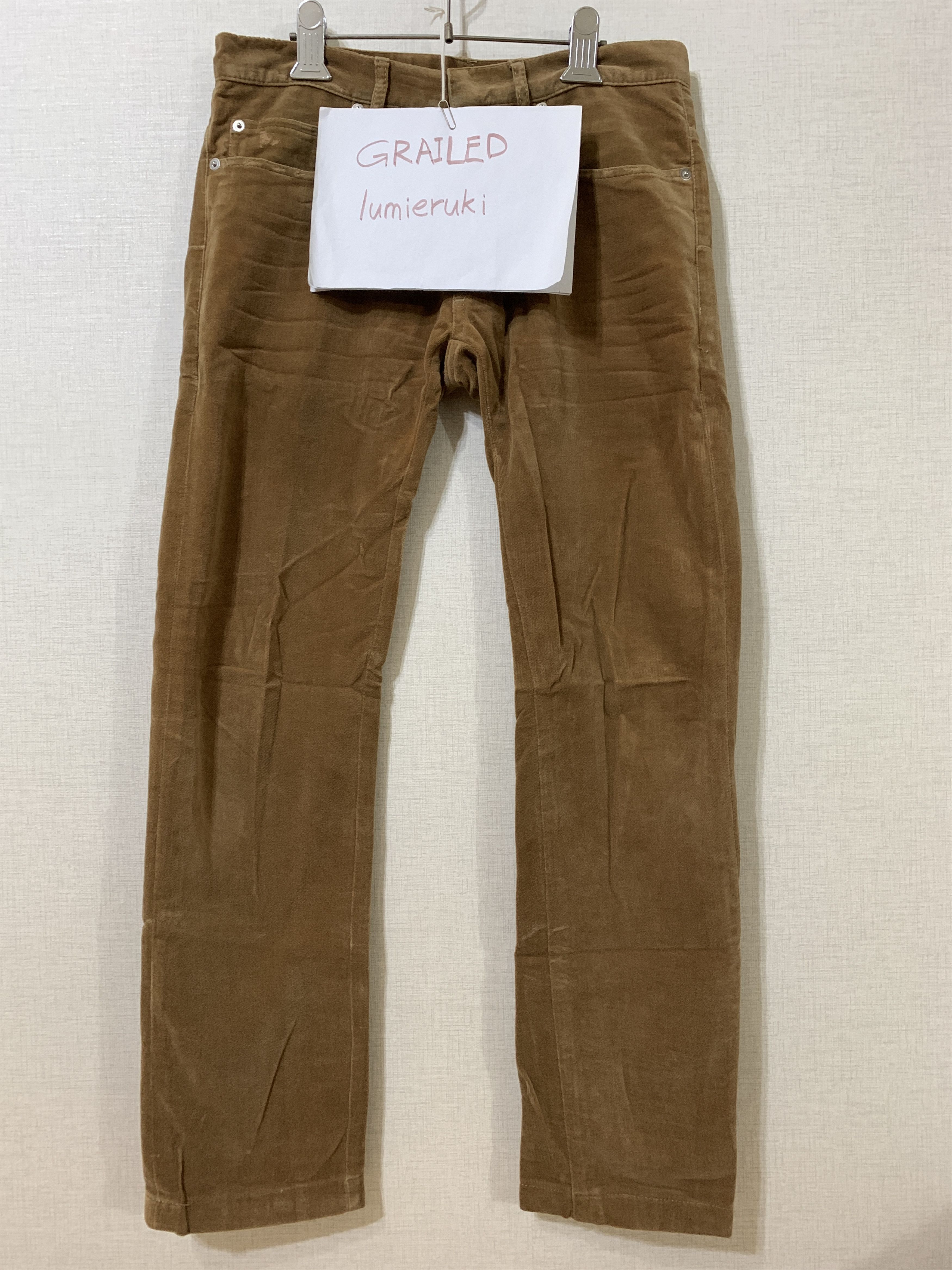 Dior 05FW Collection Gold Brown Velour Flare Jean Size US 28 / EU 44 - 2 Thumbnail