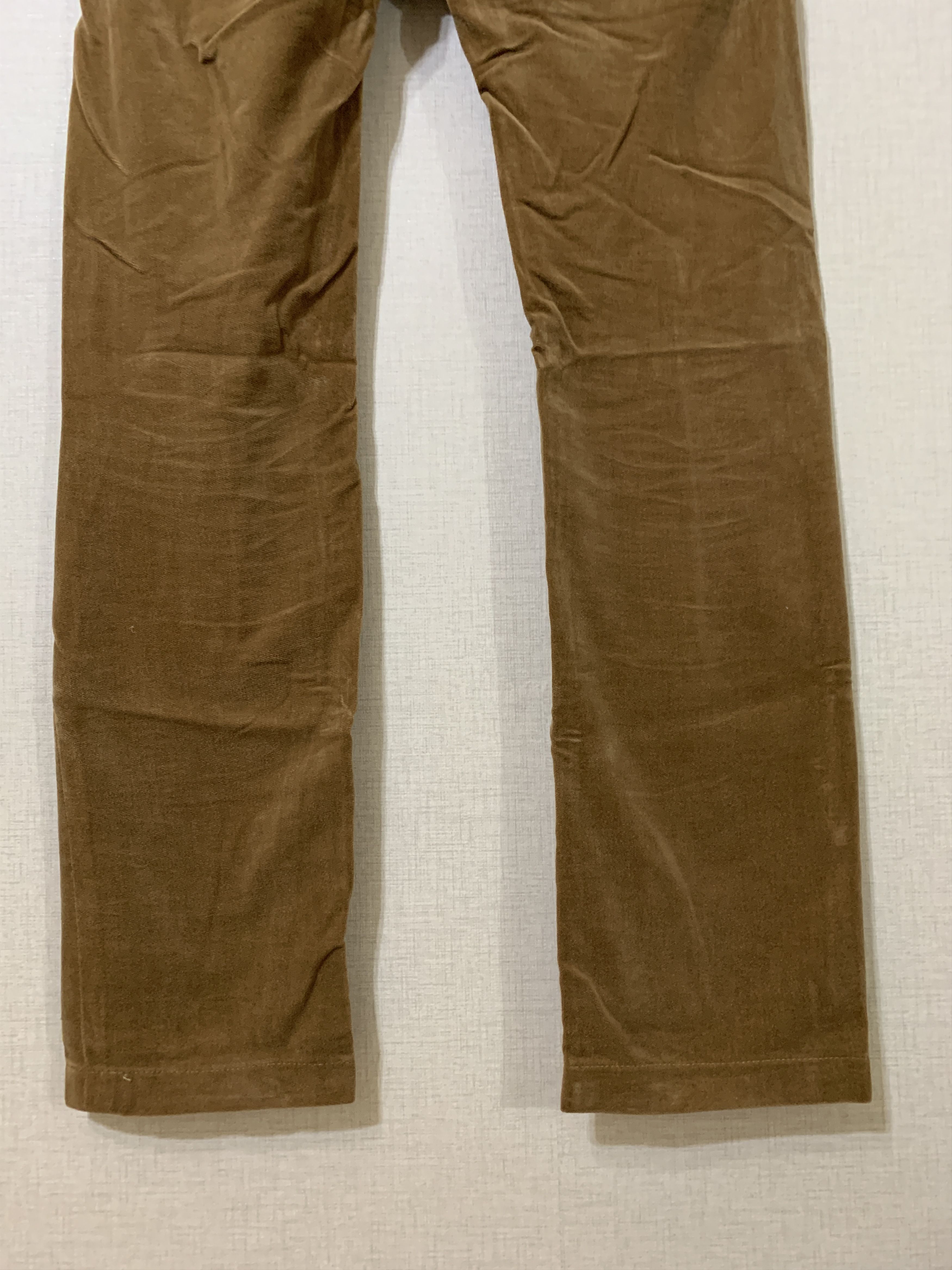 Dior 05FW Collection Gold Brown Velour Flare Jean Size US 28 / EU 44 - 7 Thumbnail