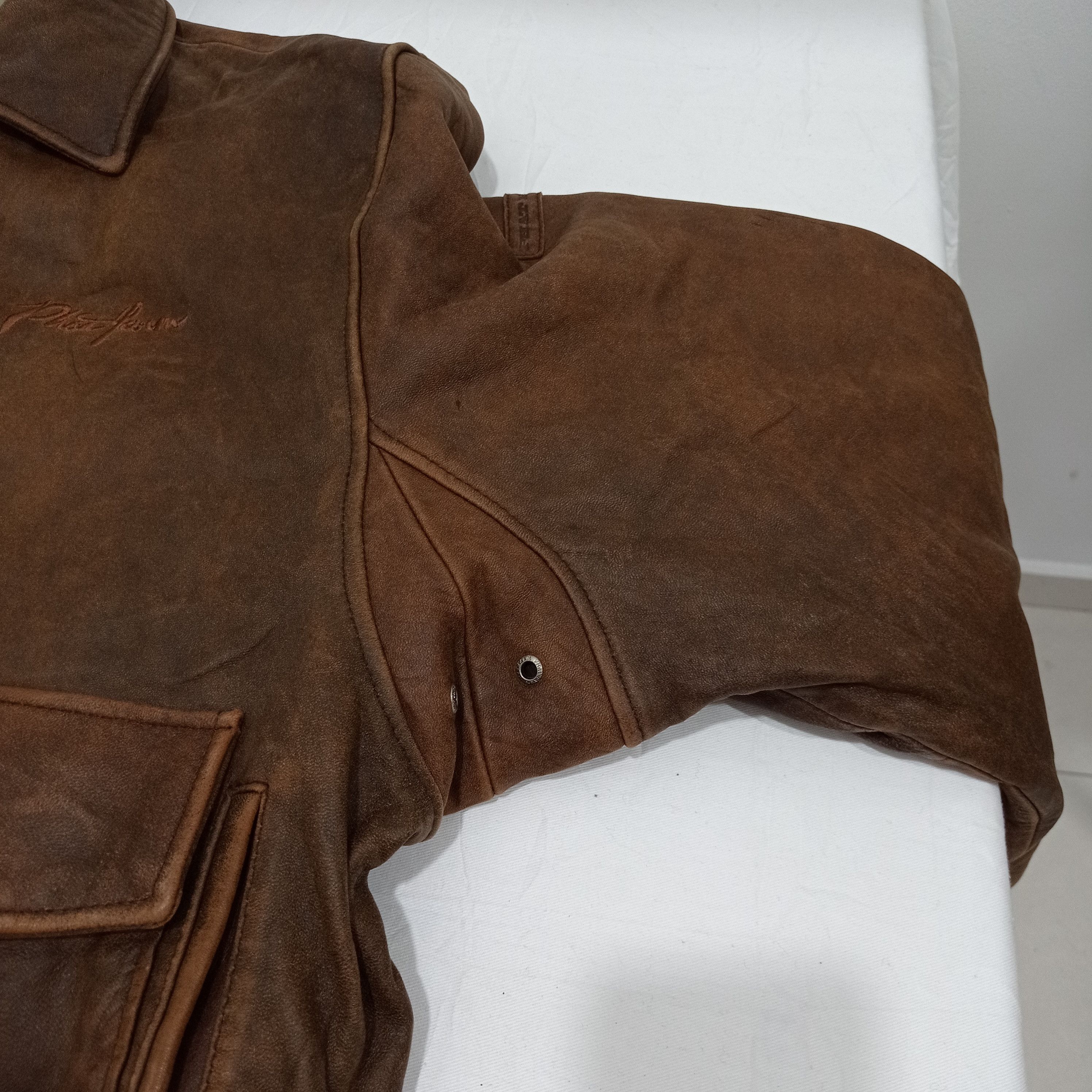 Phat Farm VINTAGE PHAT FARM GENUINE LEATHER JACKET Size US XXL / EU 58 / 5 - 7 Thumbnail
