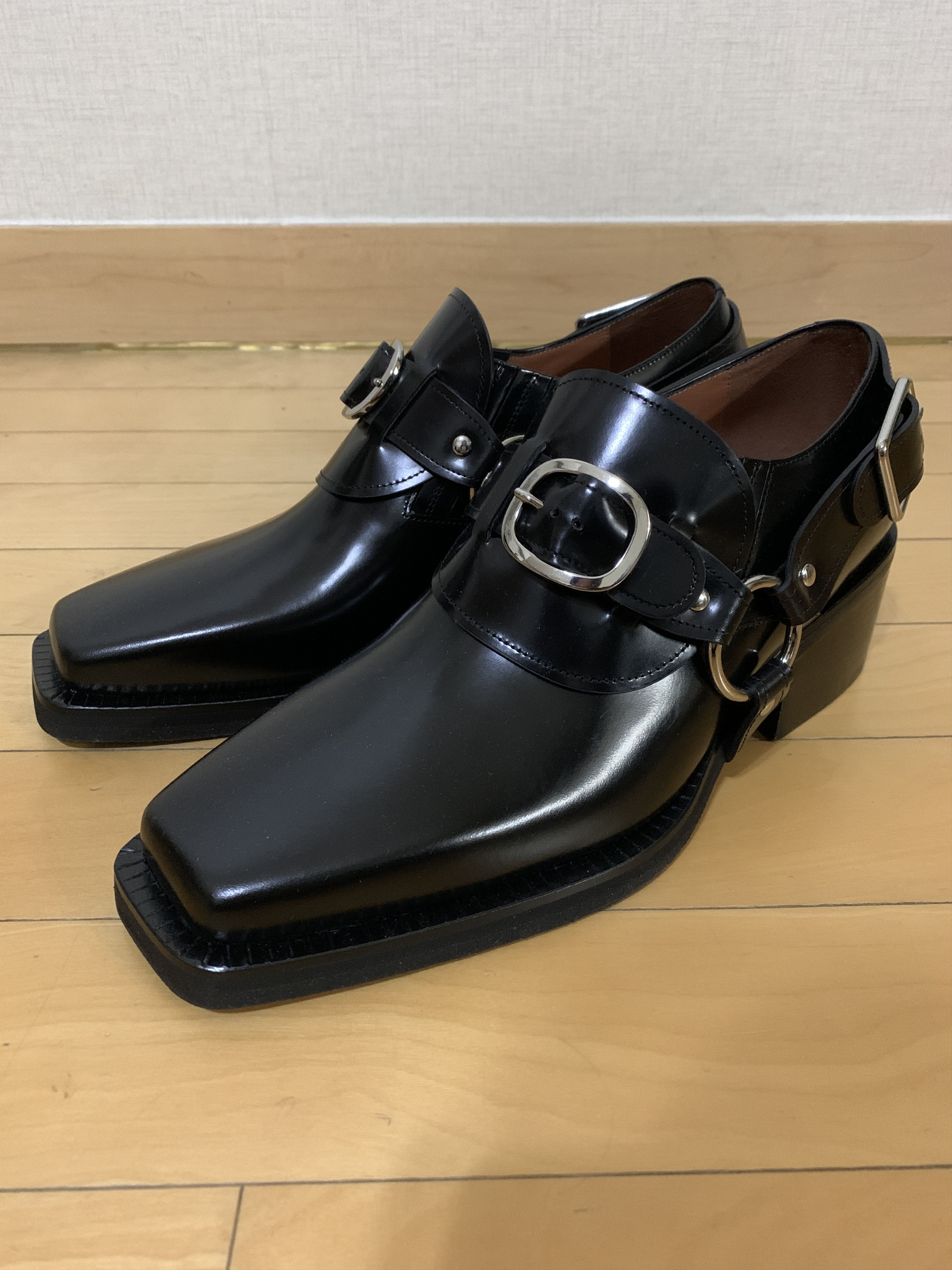 Y/Project Buckle Strap Black Loafers Size US 8 / EU 41 - 3 Thumbnail
