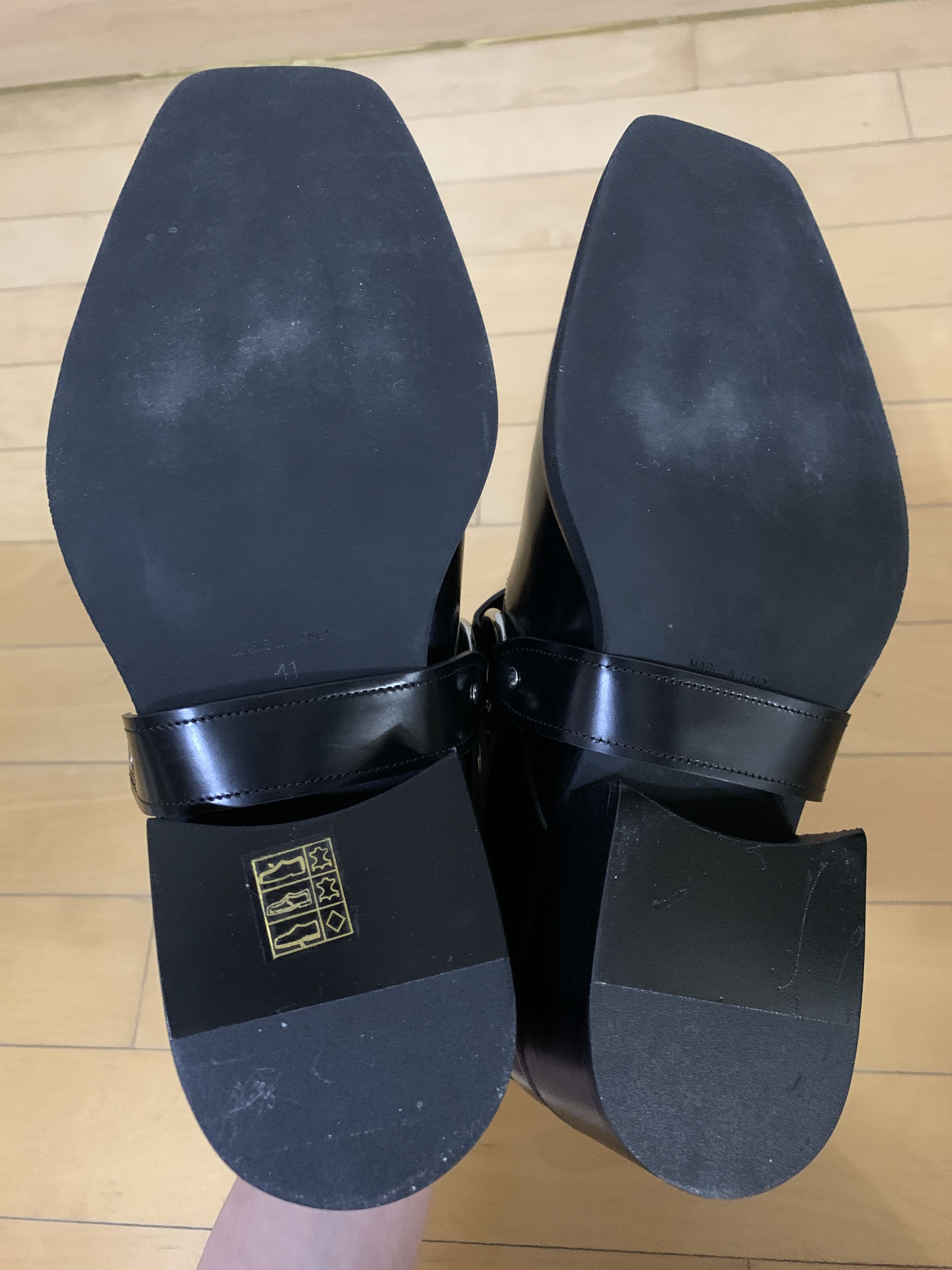 Y/Project Buckle Strap Black Loafers Size US 8 / EU 41 - 10 Thumbnail