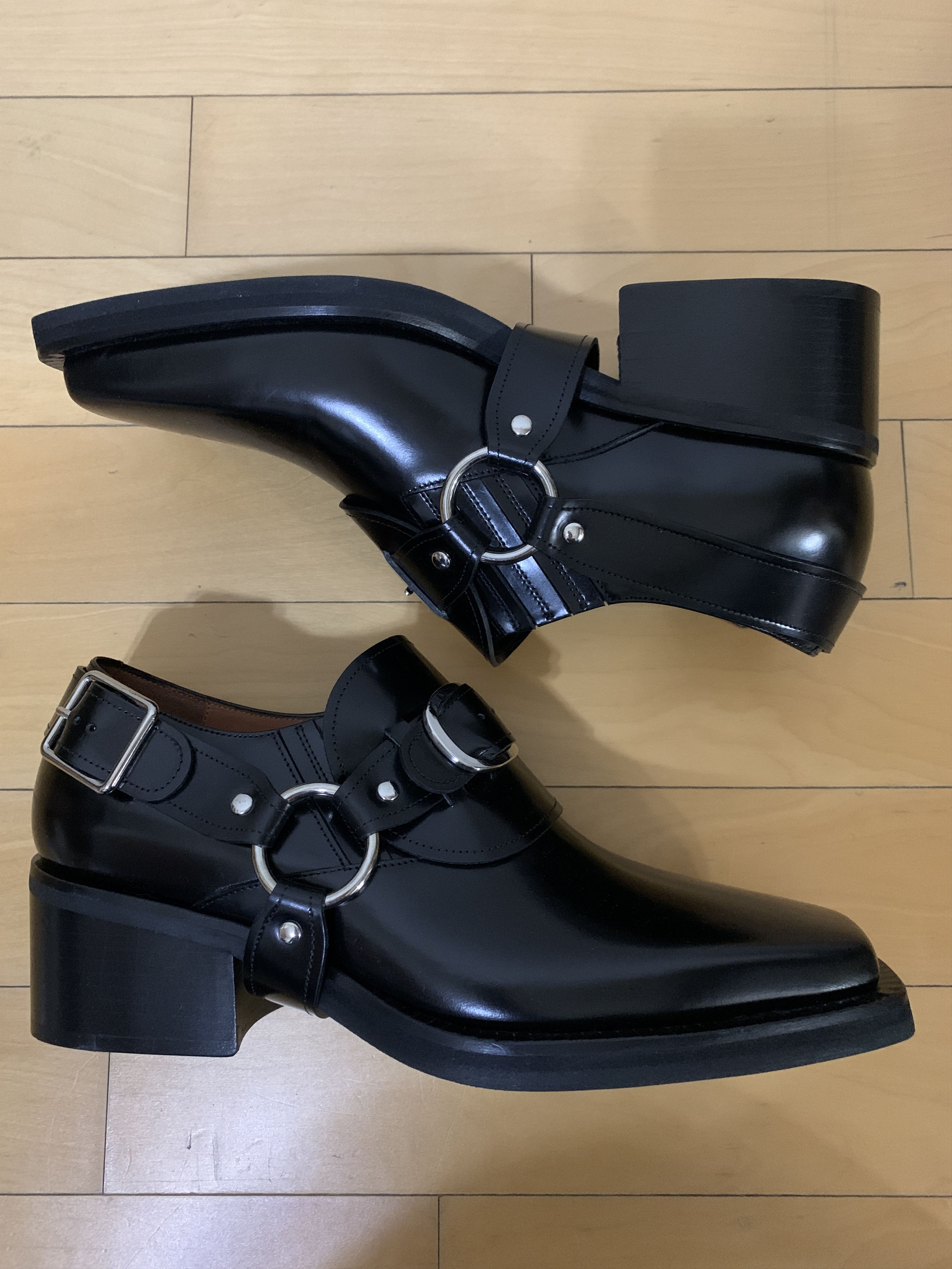 Y/Project Buckle Strap Black Loafers Size US 8 / EU 41 - 8 Thumbnail