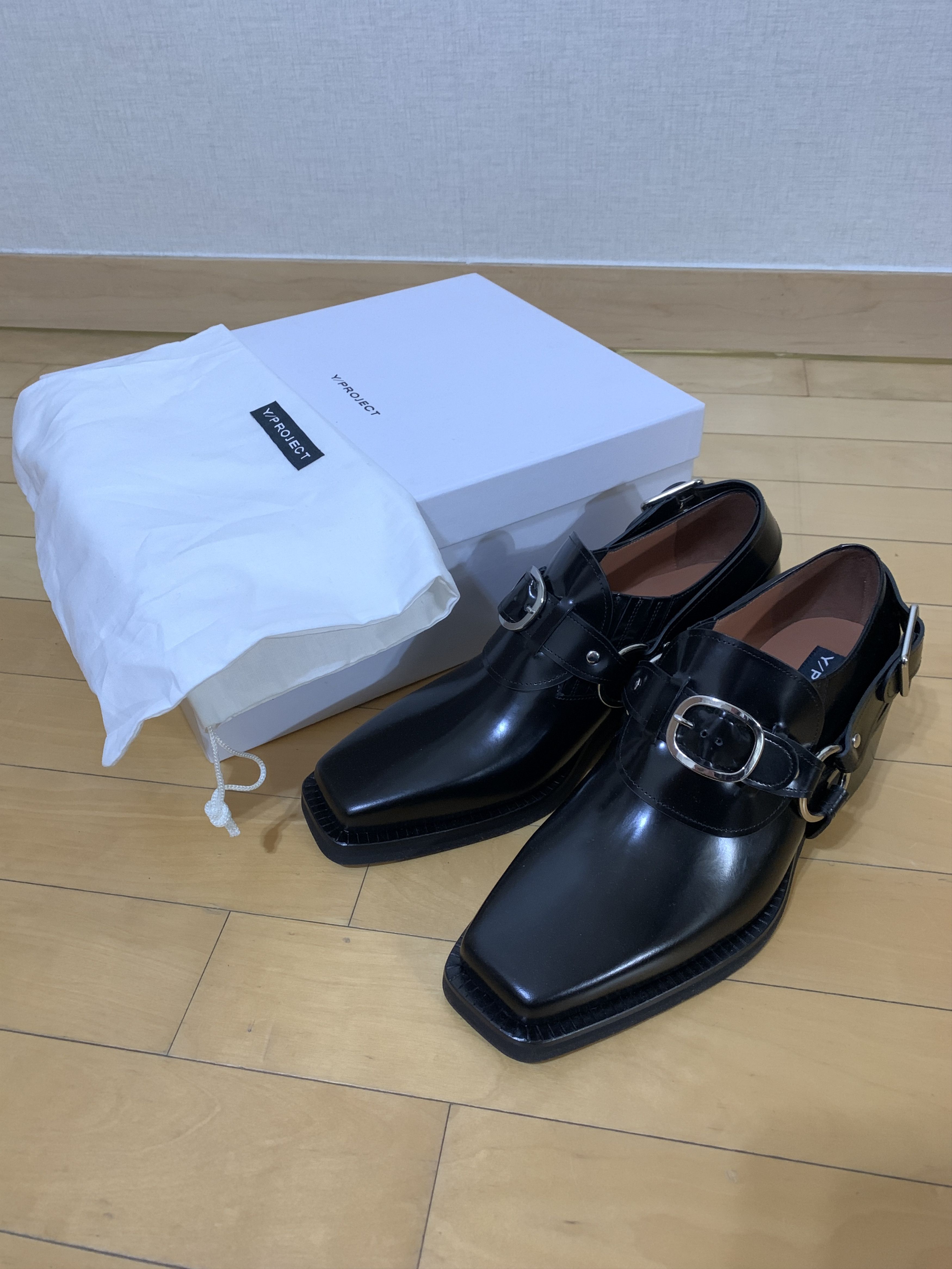 Y/Project Buckle Strap Black Loafers Size US 8 / EU 41 - 12 Thumbnail