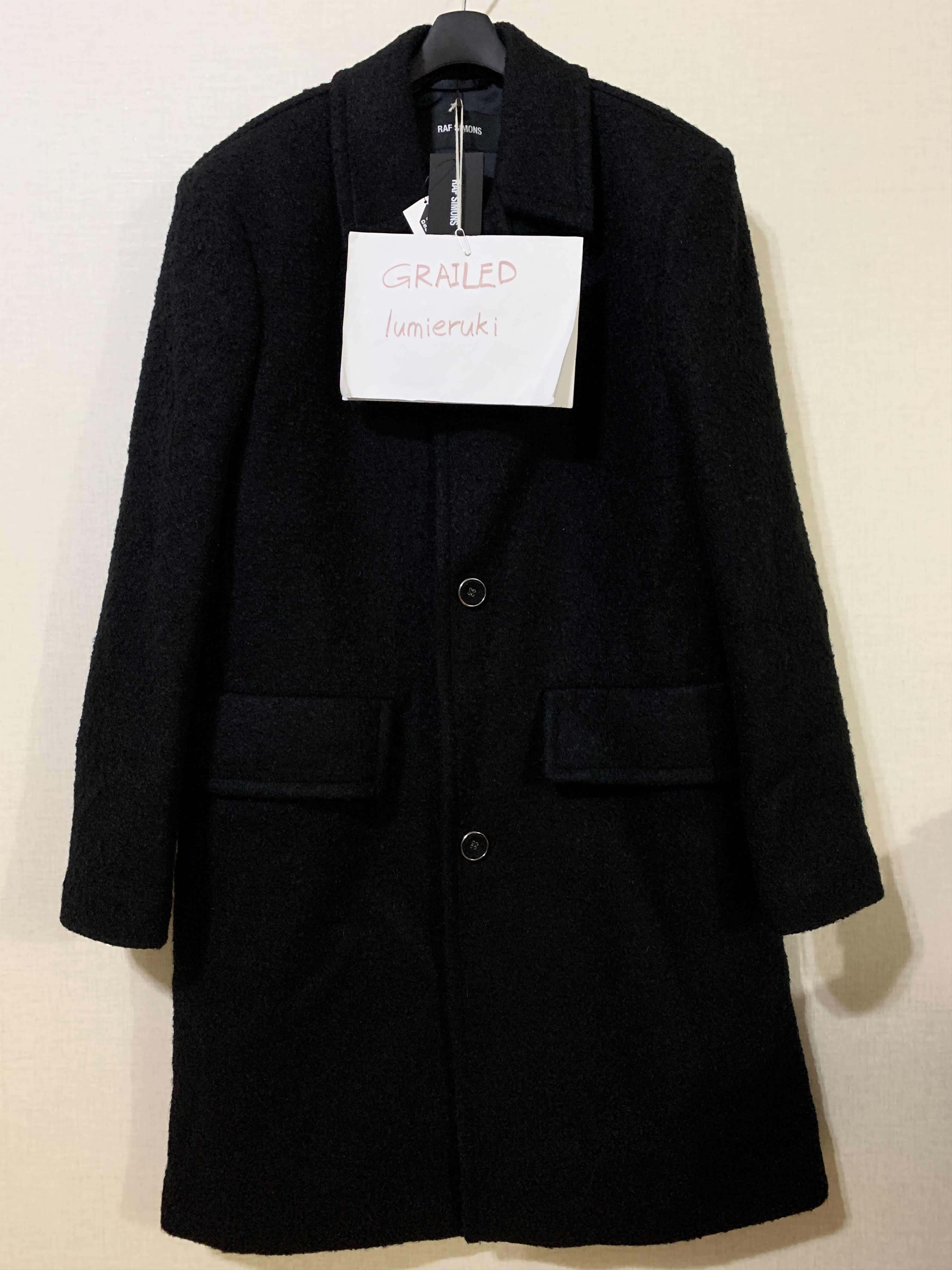 Raf Simons 18FW Wool Mix Main Classic Coat | Grailed