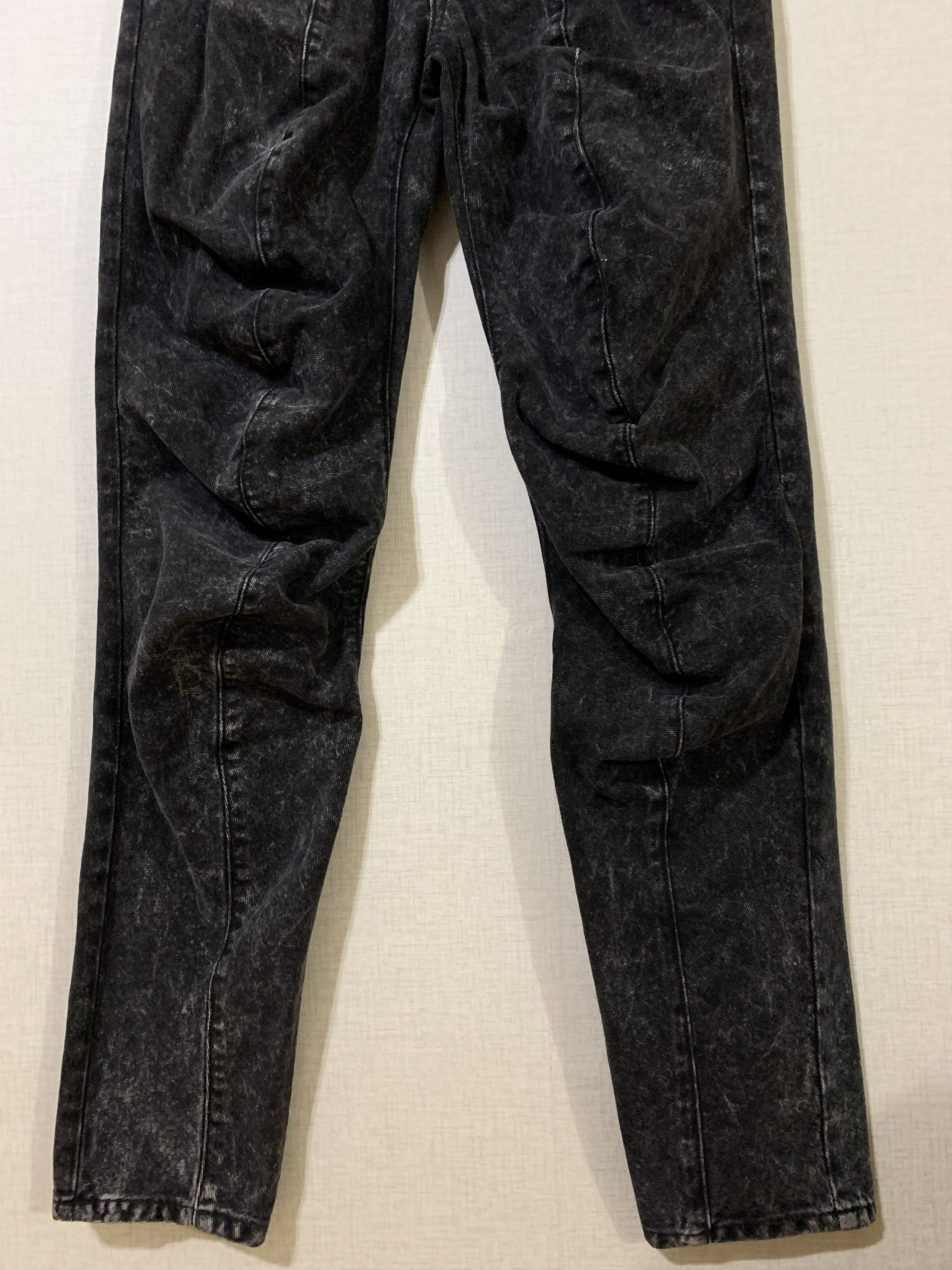 Y/Project Ruffle Black Washed Denim Jeans Size US 28 / EU 44 - 4 Thumbnail