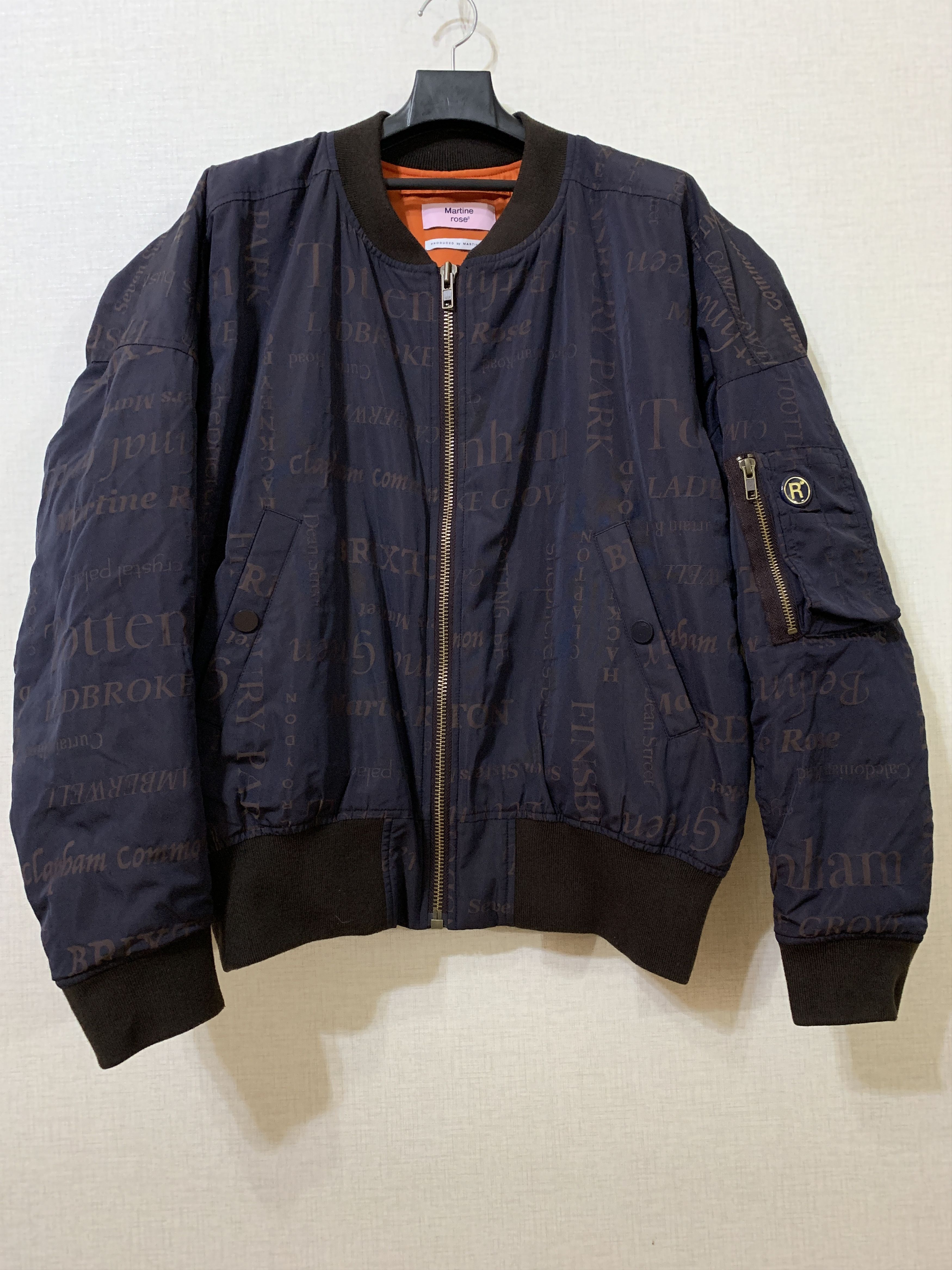 Martine Rose Navy Classic Bomber Jacket Bomb, Bomber, Bombest