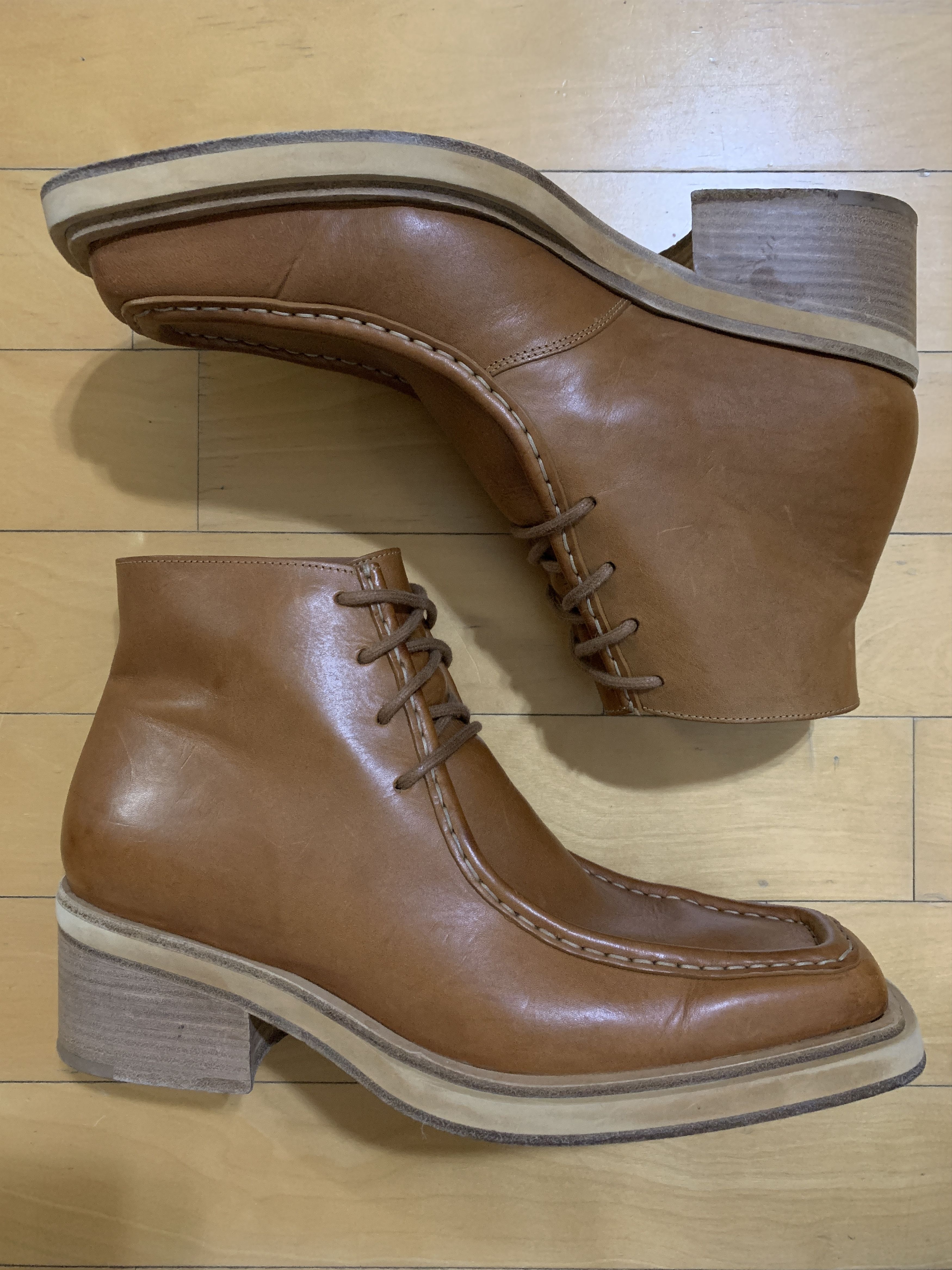 Y/Project Square Toe Lace Up Boots Size US 9 / EU 42 - 2 Thumbnail