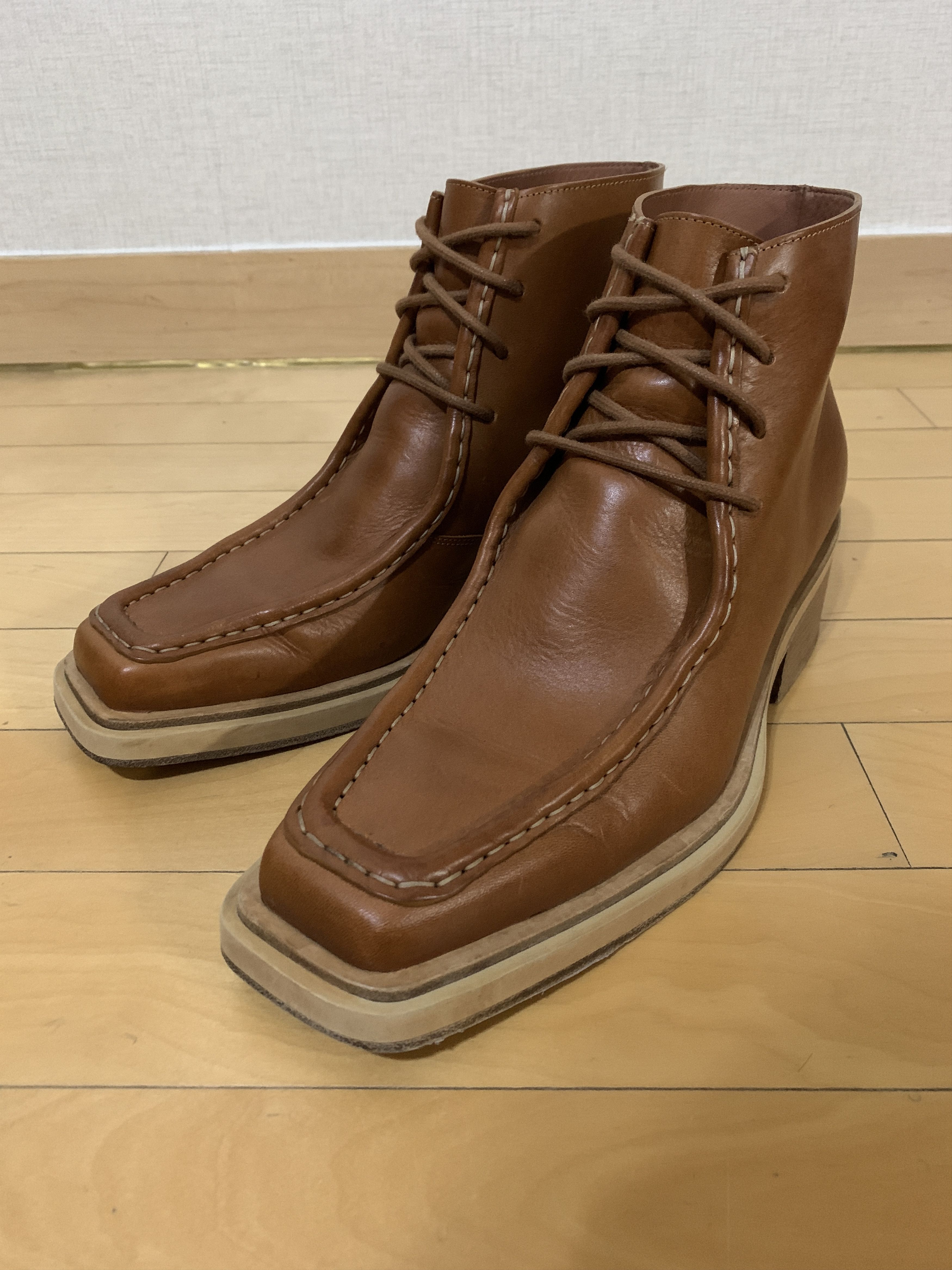 Y/Project Square Toe Lace Up Boots Size US 9 / EU 42 - 6 Thumbnail