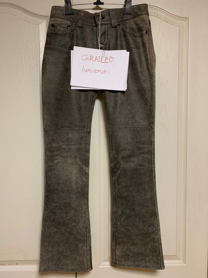 Hysteric Glamour Leather Flare Pants Size US 28 / EU 44 - 2 Thumbnail