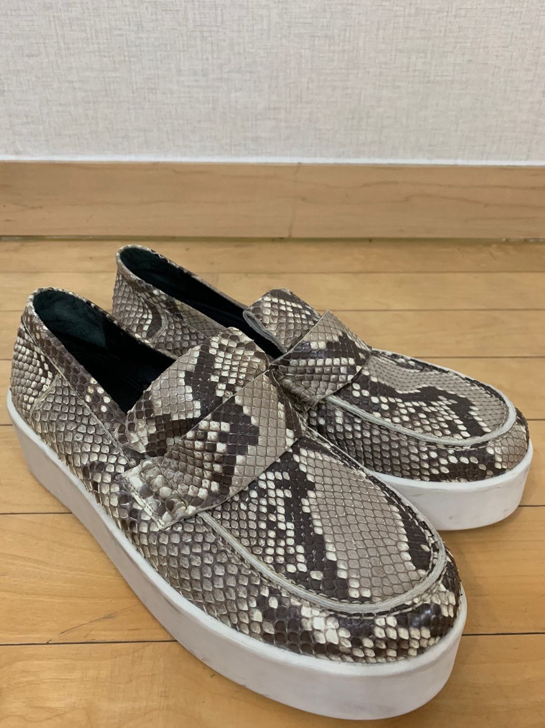 Celine Old Celine Archive Real Python Leather Loafers Size US 8.5 / IT 38.5 - 8 Thumbnail
