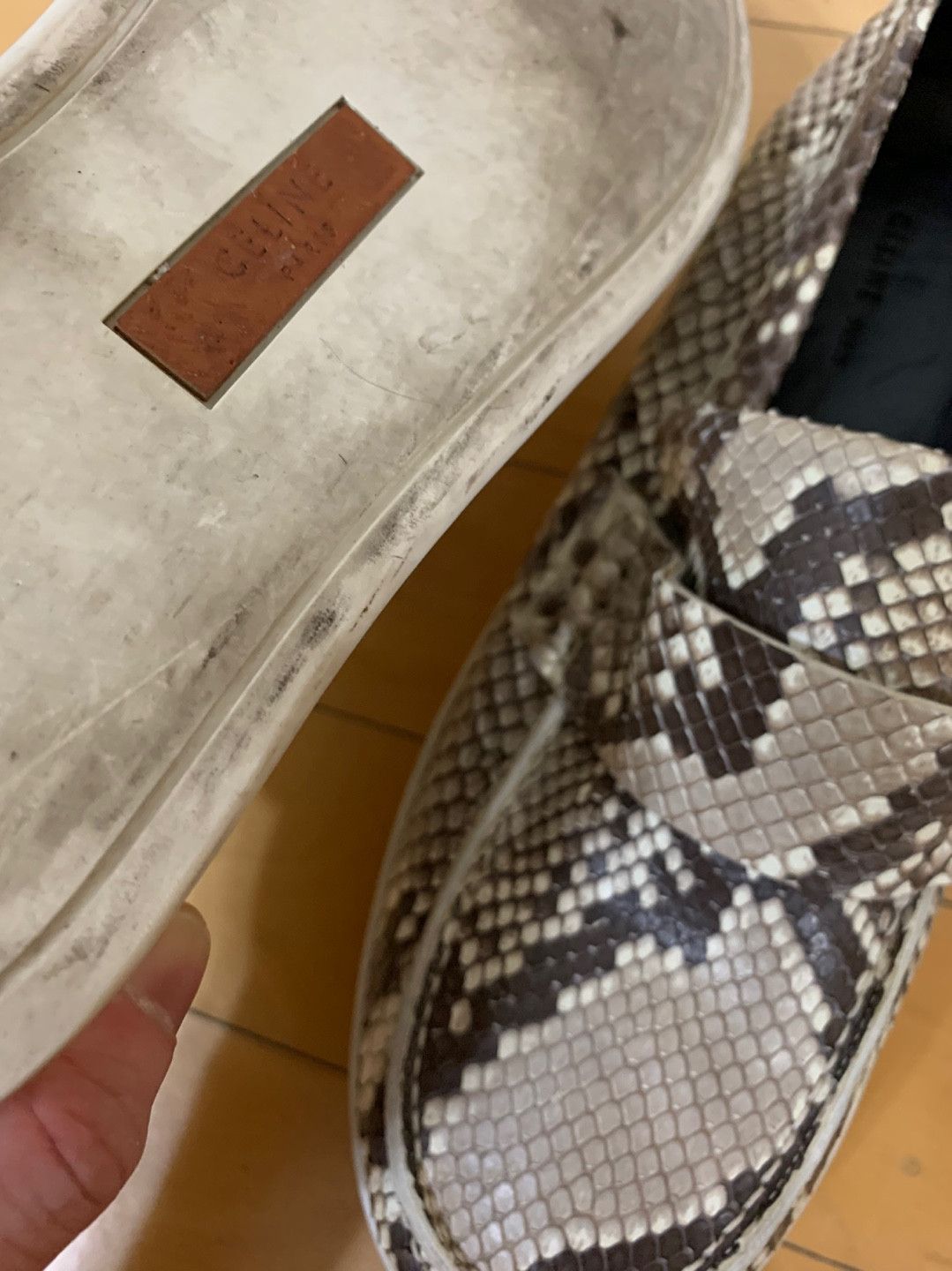 Celine Old Celine Archive Real Python Leather Loafers Size US 8.5 / IT 38.5 - 5 Thumbnail