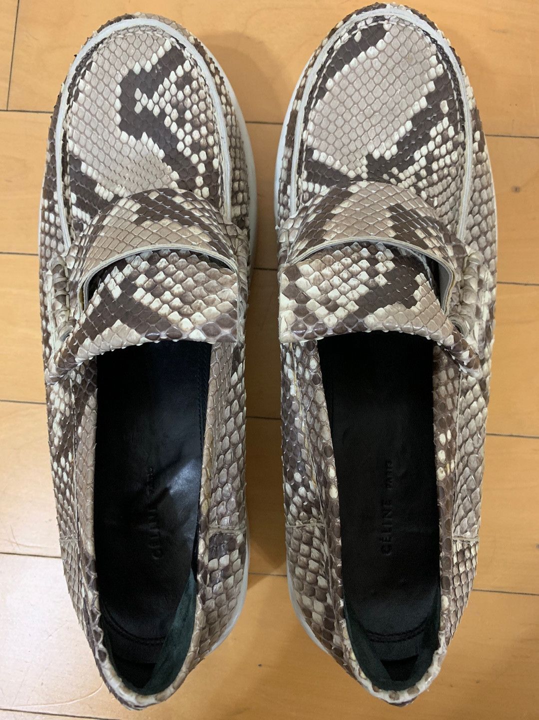 Celine Old Celine Archive Real Python Leather Loafers Size US 8.5 / IT 38.5 - 11 Thumbnail