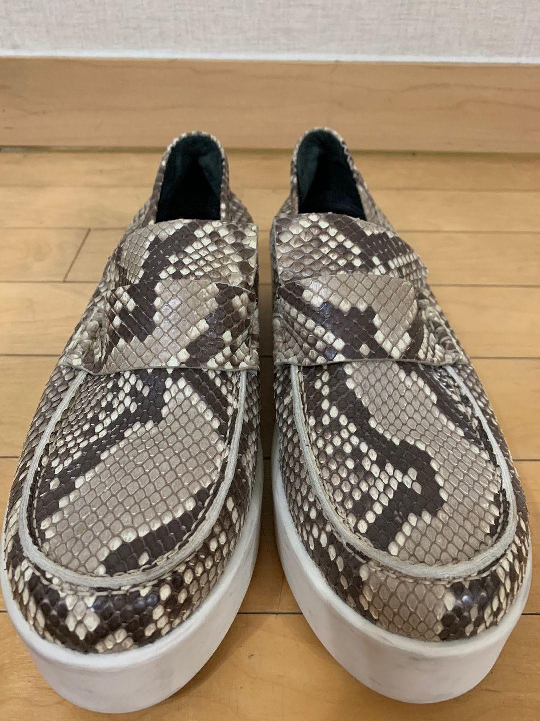Celine Old Celine Archive Real Python Leather Loafers Size US 8.5 / IT 38.5 - 7 Thumbnail