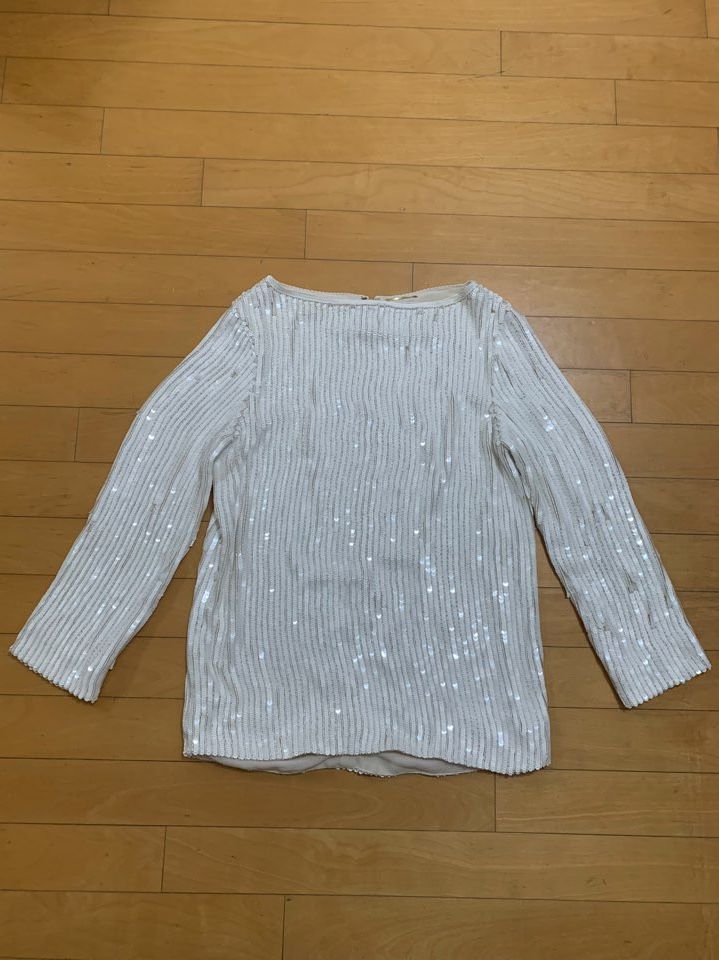 Saint Laurent Paris Holy Grail 13SS Luxury Sequin Silk Top Size US S / EU 44-46 / 1 - 1 Thumbnail