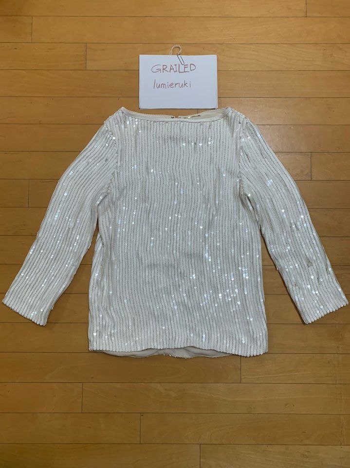 Saint Laurent Paris Holy Grail 13SS Luxury Sequin Silk Top Size US S / EU 44-46 / 1 - 2 Thumbnail