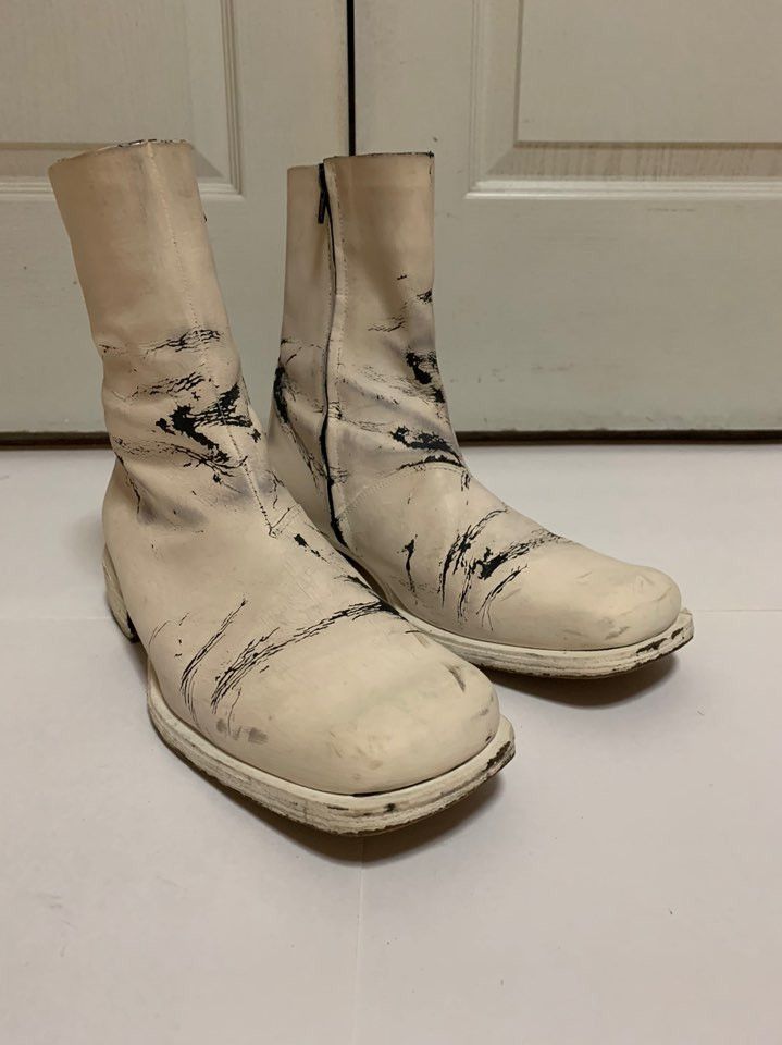 Maison Margiela Early Season Painted Boots Size US 9 / EU 42 - 3 Thumbnail