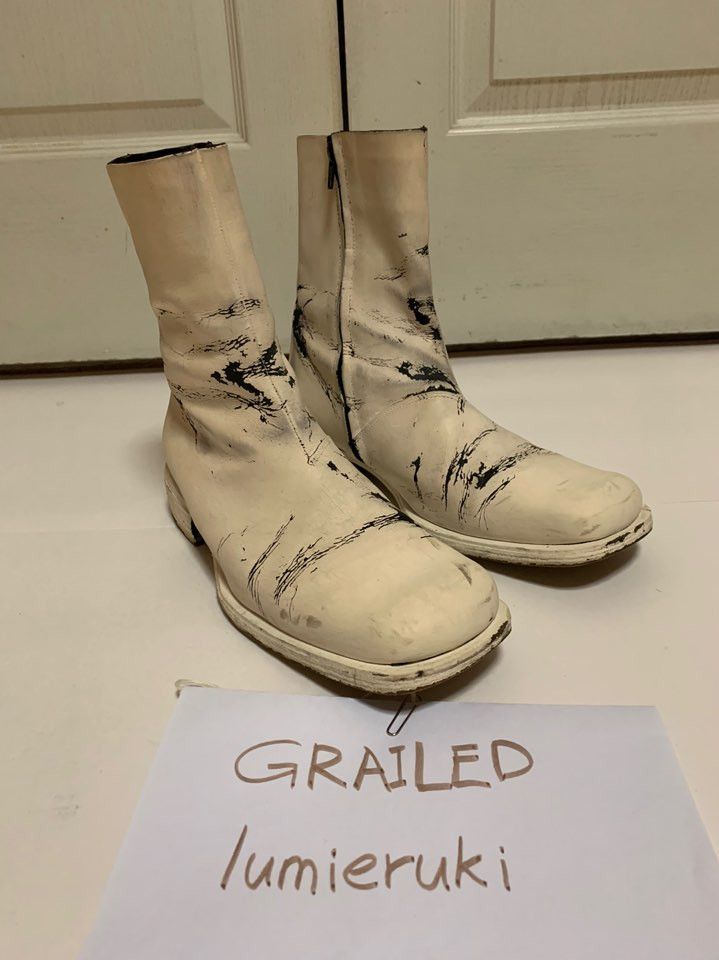 Maison Margiela Early Season Painted Boots Size US 9 / EU 42 - 2 Thumbnail