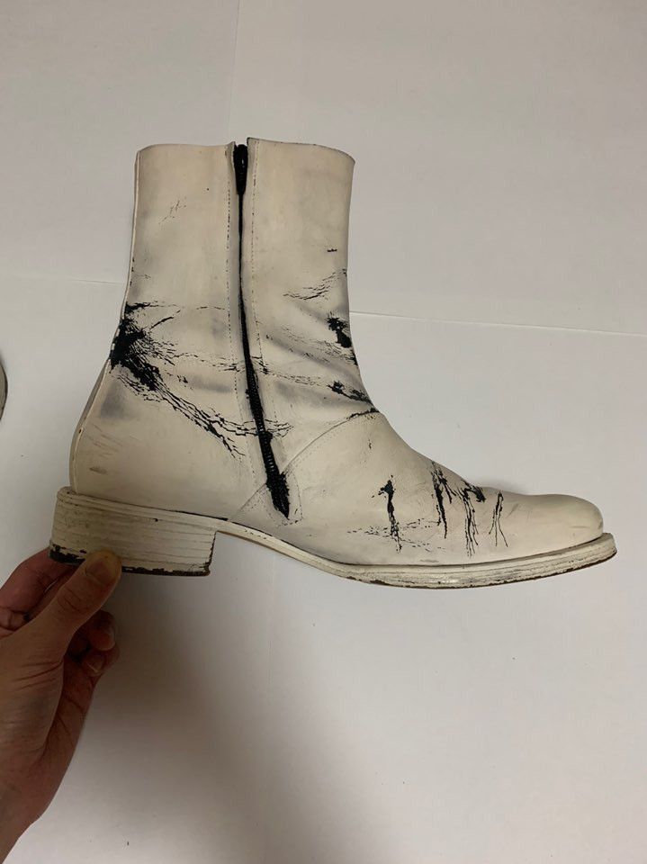 Maison Margiela Early Season Painted Boots Size US 9 / EU 42 - 17 Thumbnail