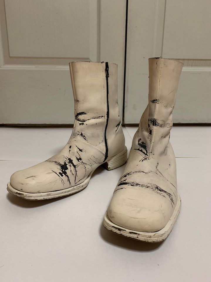 Maison Margiela Early Season Painted Boots Size US 9 / EU 42 - 5 Thumbnail