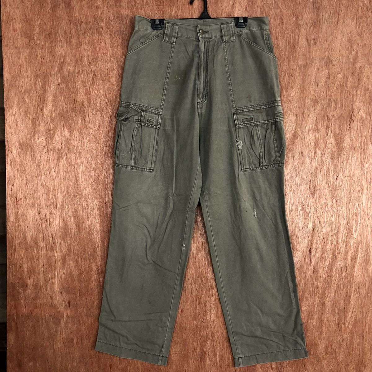 image of Top Jaunty Vintage Grey Multipocket Cargo Pants C757, Men's (Size 32)