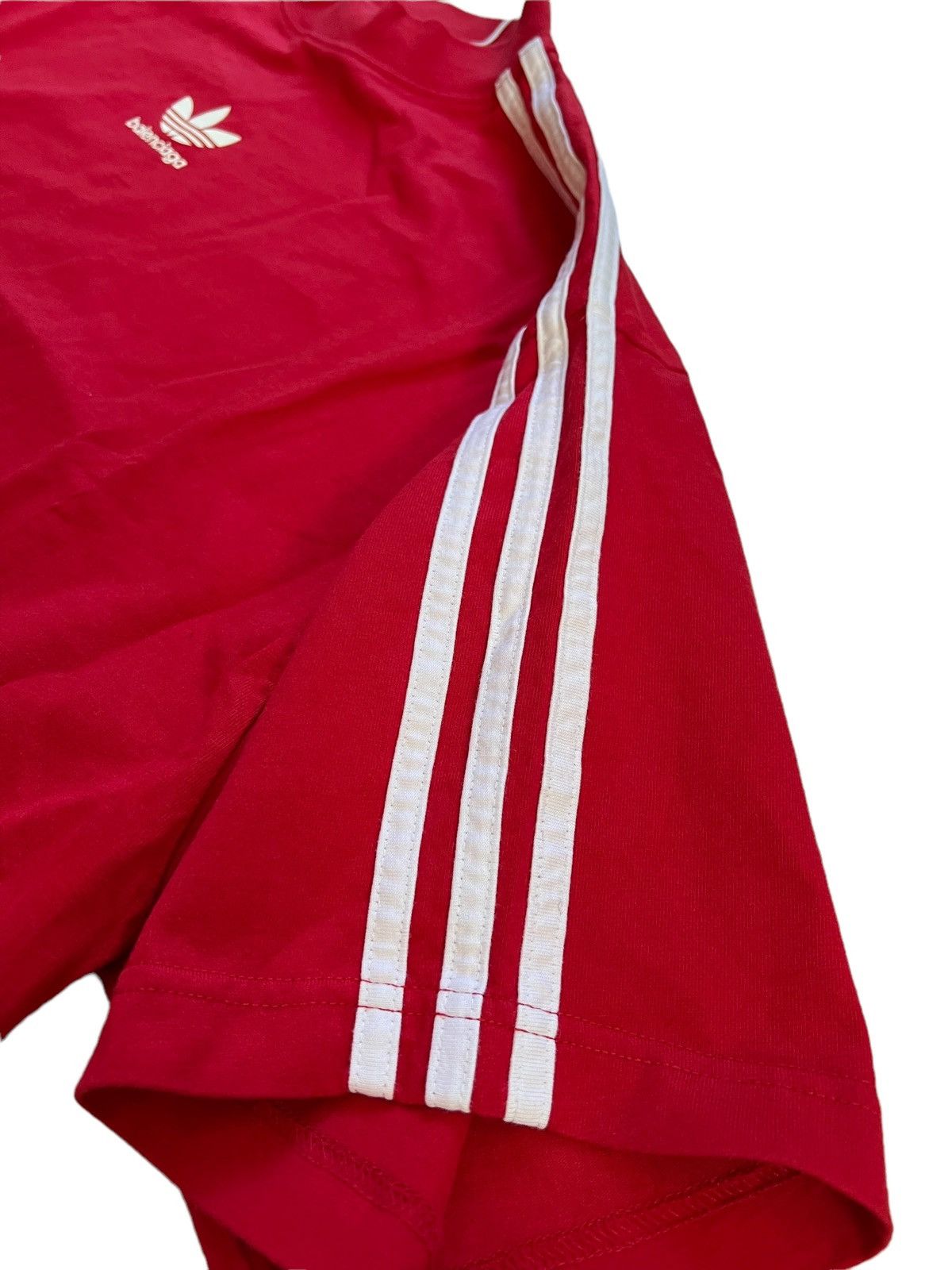 Adidas × Balenciaga Sz2 Adidas Red Striped Shirt Size US M / EU 48-50 / 2 - 5 Thumbnail