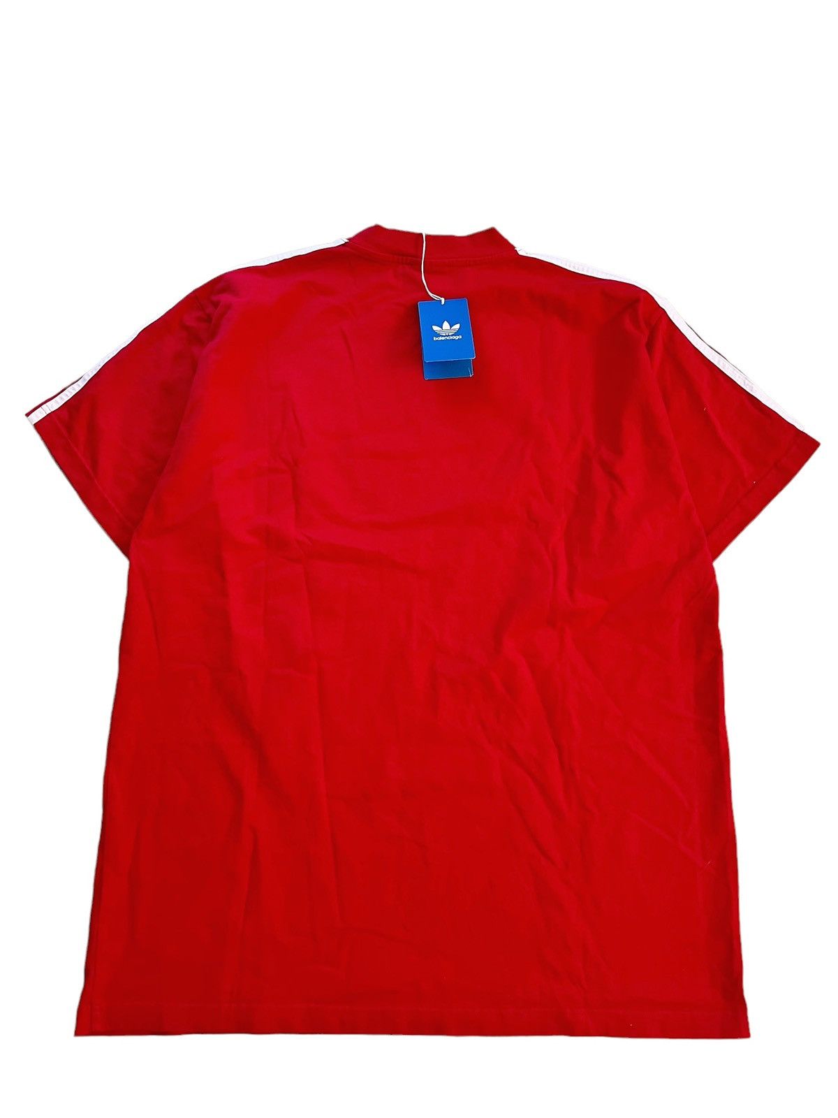 Adidas × Balenciaga Sz2 Adidas Red Striped Shirt Size US M / EU 48-50 / 2 - 6 Thumbnail