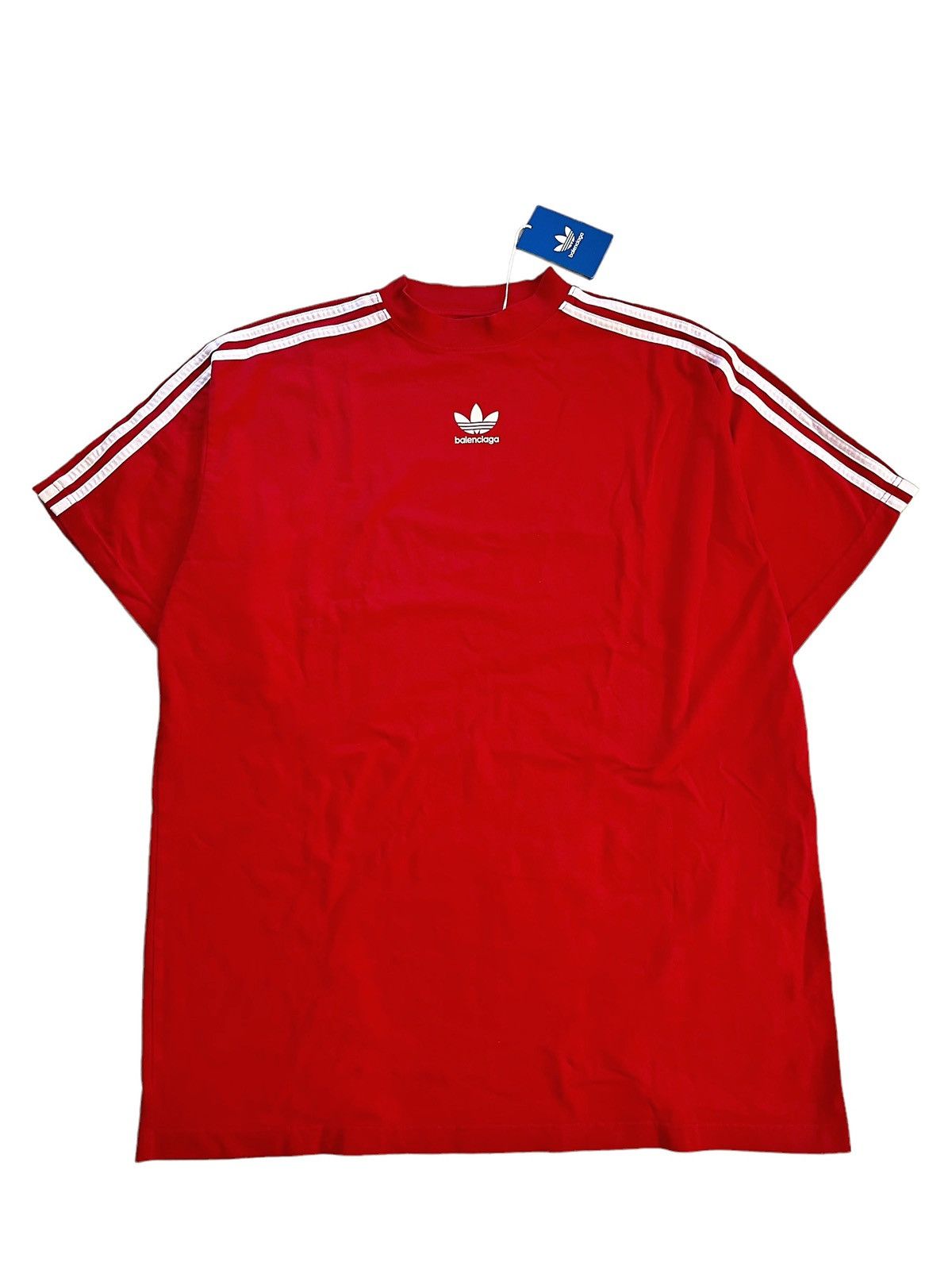 Adidas × Balenciaga Sz2 Adidas Red Striped Shirt Size US M / EU 48-50 / 2 - 1 Thumbnail