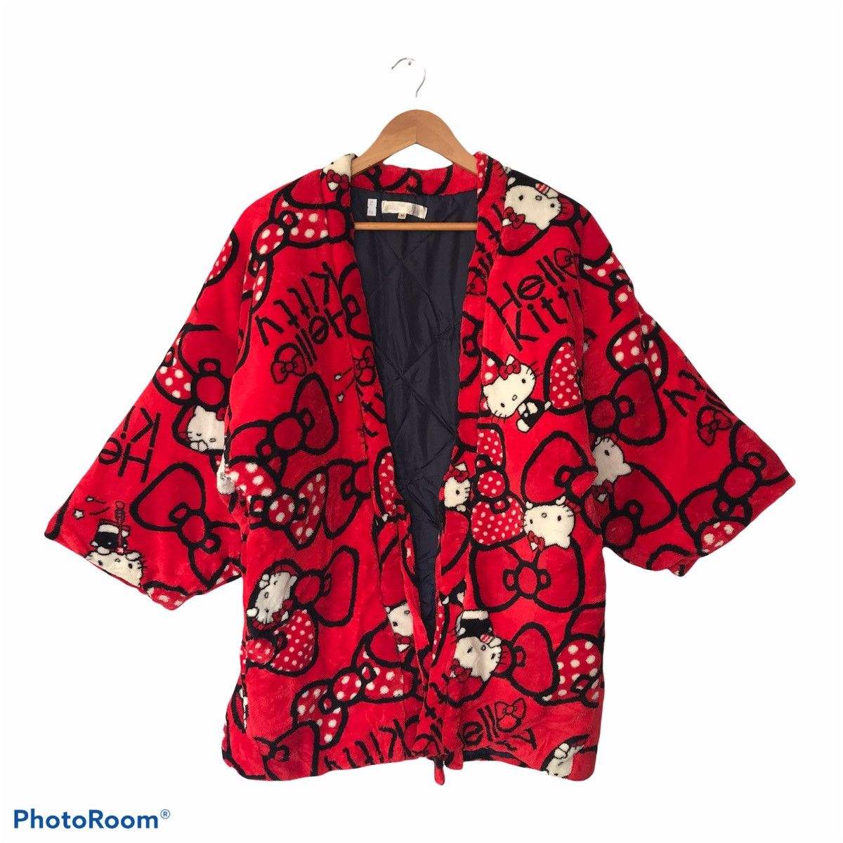 Cartoon Network × Japanese Brand Hello kitty Japanese Cardigan fleece kimono Jacket Size US M / EU 48-50 / 2 - 1 Thumbnail